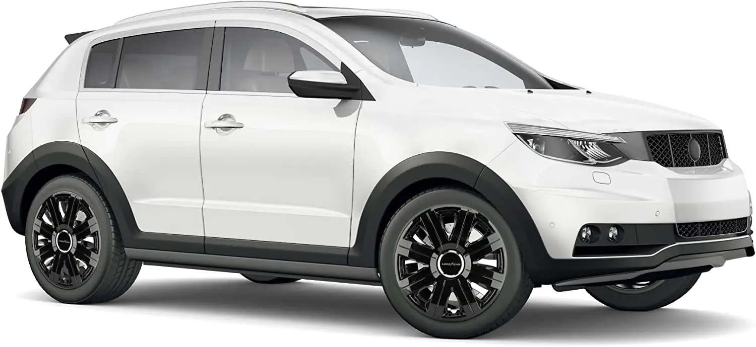 Goodyear Radzierblende Flexo 38 cm (15 Zoll) schwarz Chromring 4 Stück