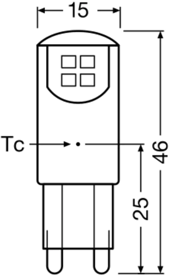 Osram LED Stiftsockellampe G9 1,9 W warmweiß Osram LED Stiftsockellampe G9 1,9 W warmweiß