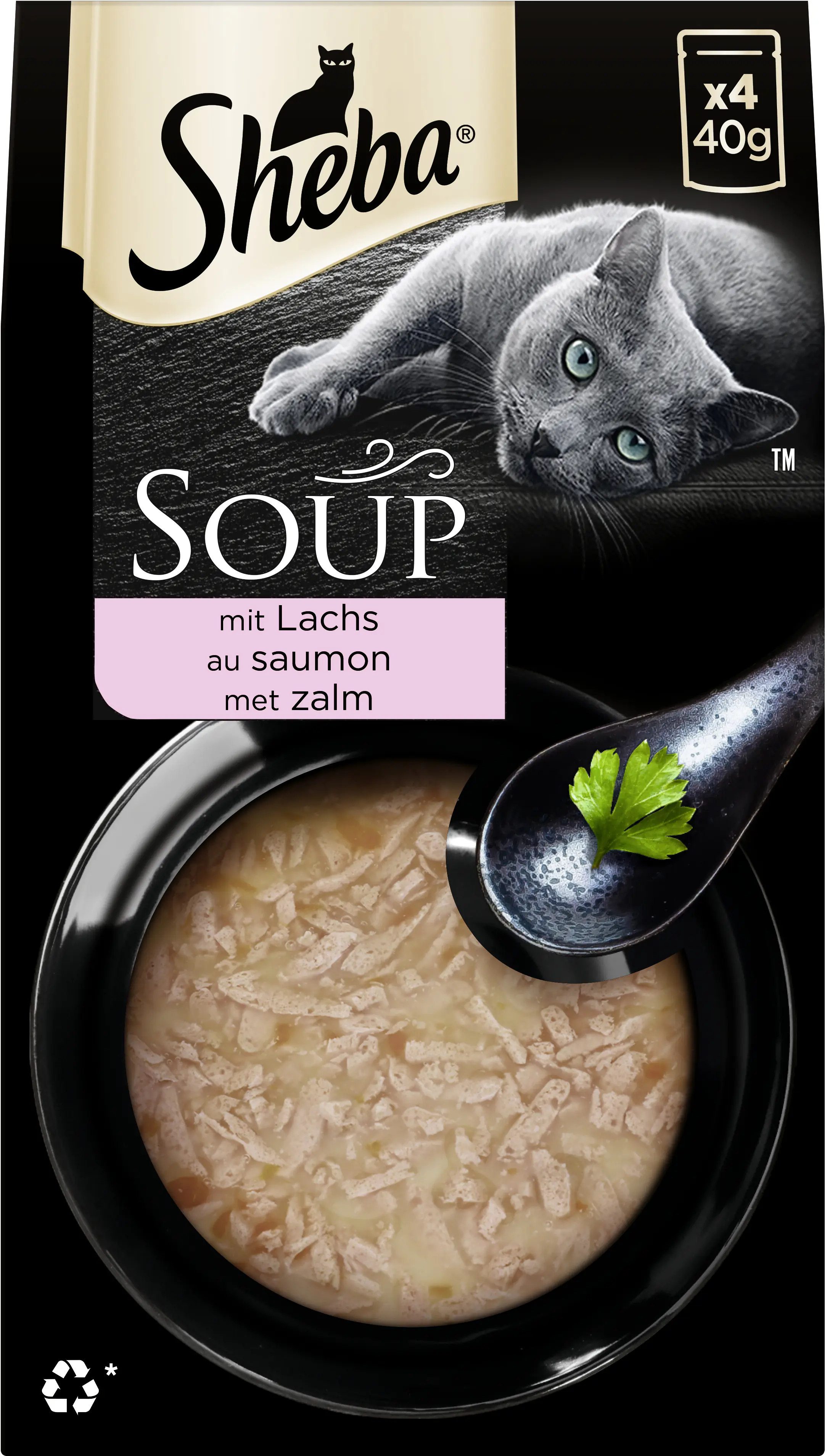Sheba Soup Katzensuppe Adult 4 x 40 g Lachs