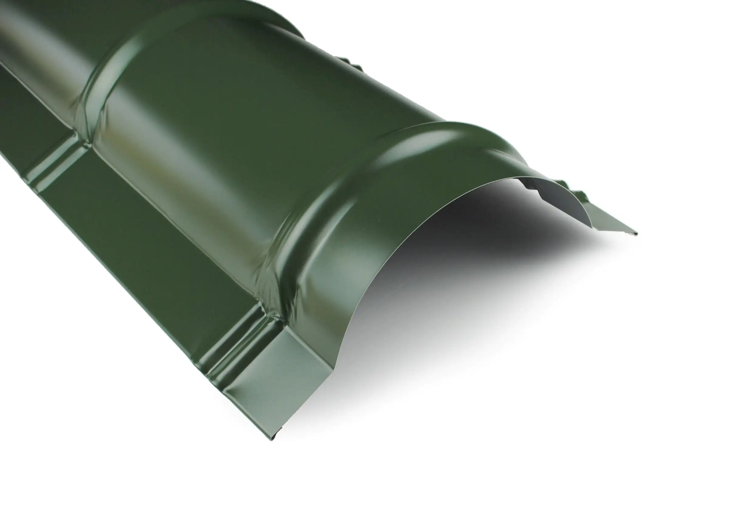 Weckman Firstblech halbrund 98,5 x 26 cm nadelgrün