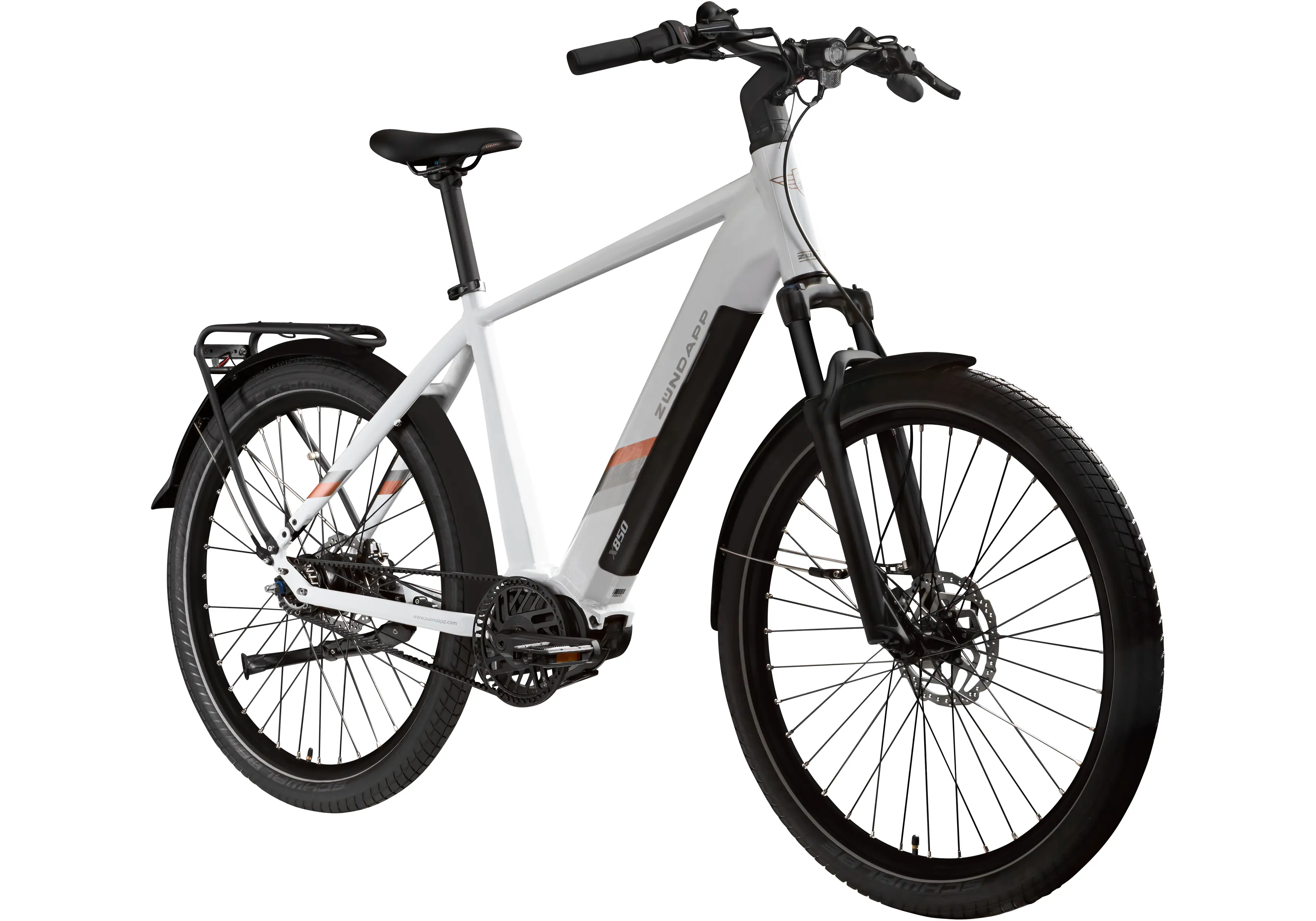 Zündapp E-Bike Trekking X850 Diamantrahmen 27,5 Zoll 7-Gang 550 Wh weiß