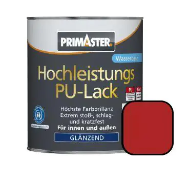 Primaster PU-Lack RAL 3000 375 ml feuerrot glänzend