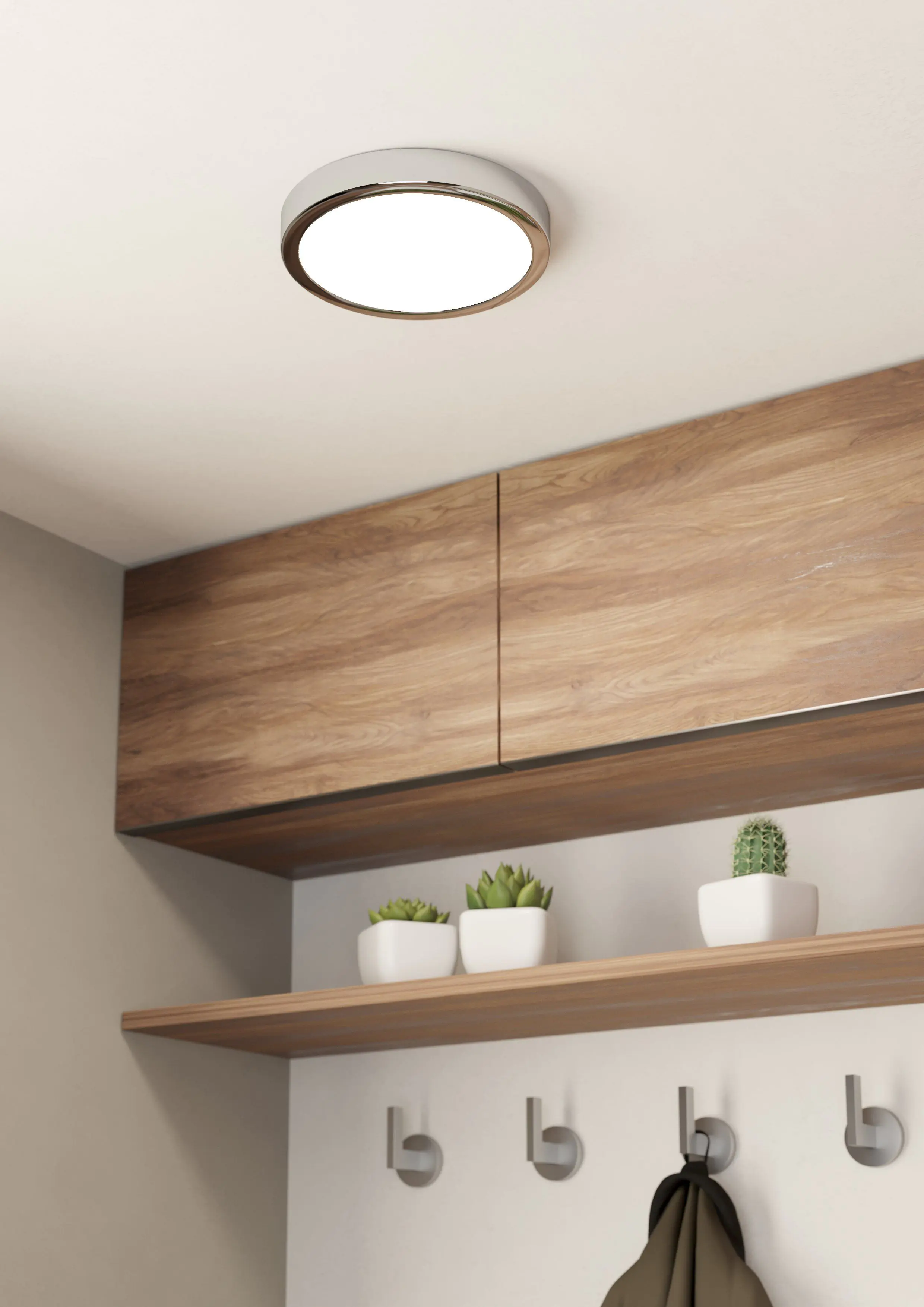 Eglo LED Aufbauleuchte Fueva 5 chrom Ø 28,5 cm neutralweiß Eglo LED Aufbauleuchte Fueva 5 chrom Ø 28,5 cm neutralweiß