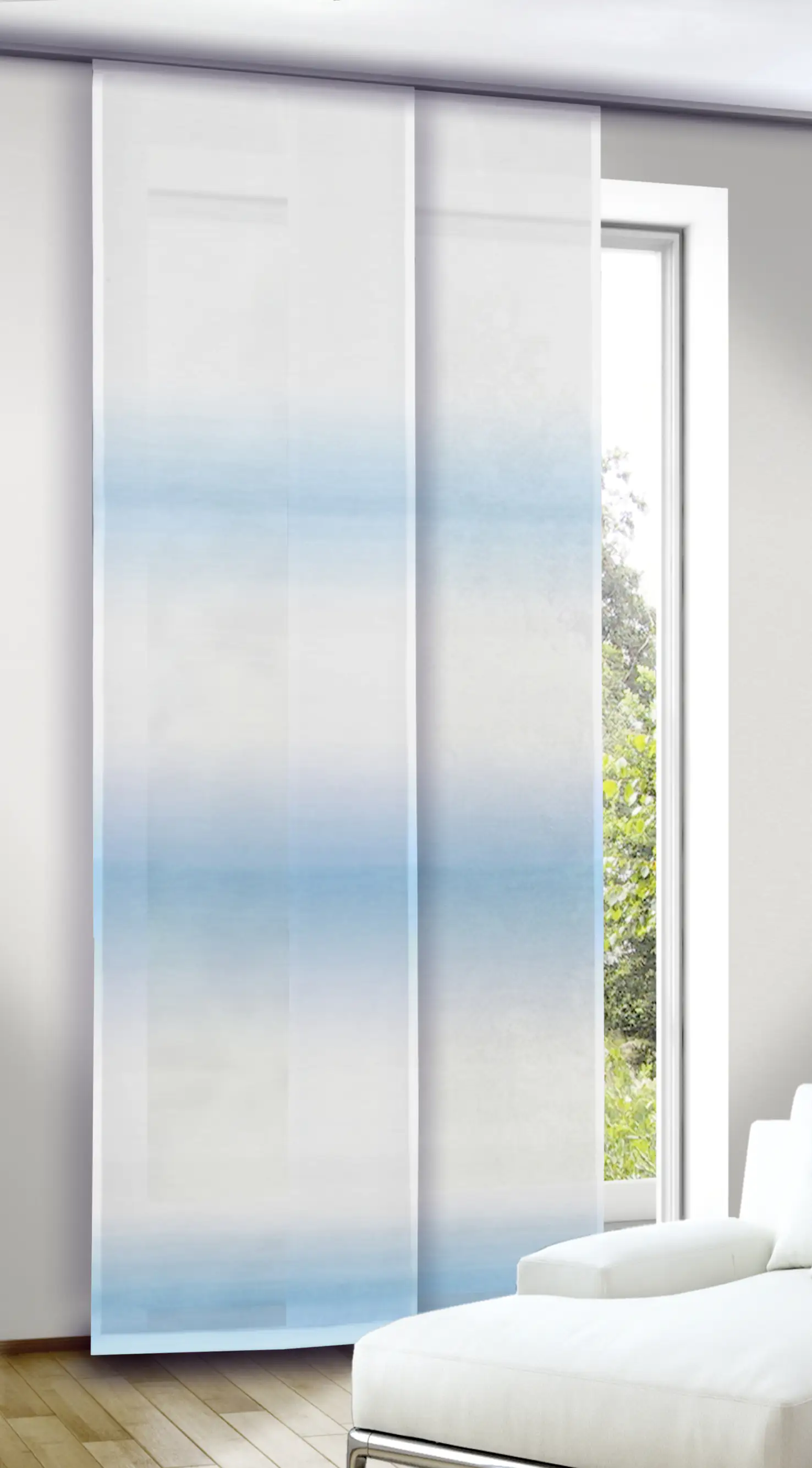 Neusser Collection Flächenvorhang blau, 245 x 60 cm