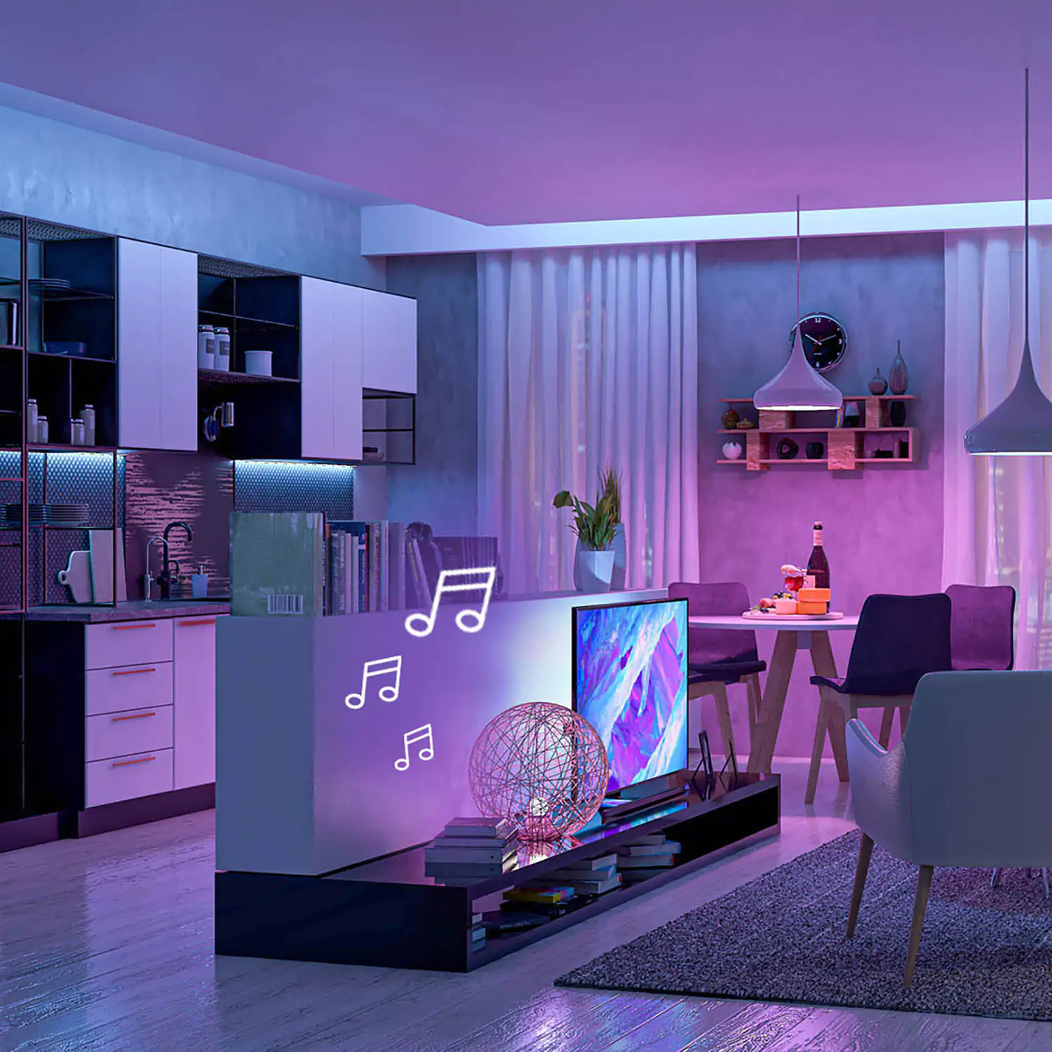 4064252000122_4 MegaLight LED Stripe 5m Tuya Smart 24W, dimmbar, RGB