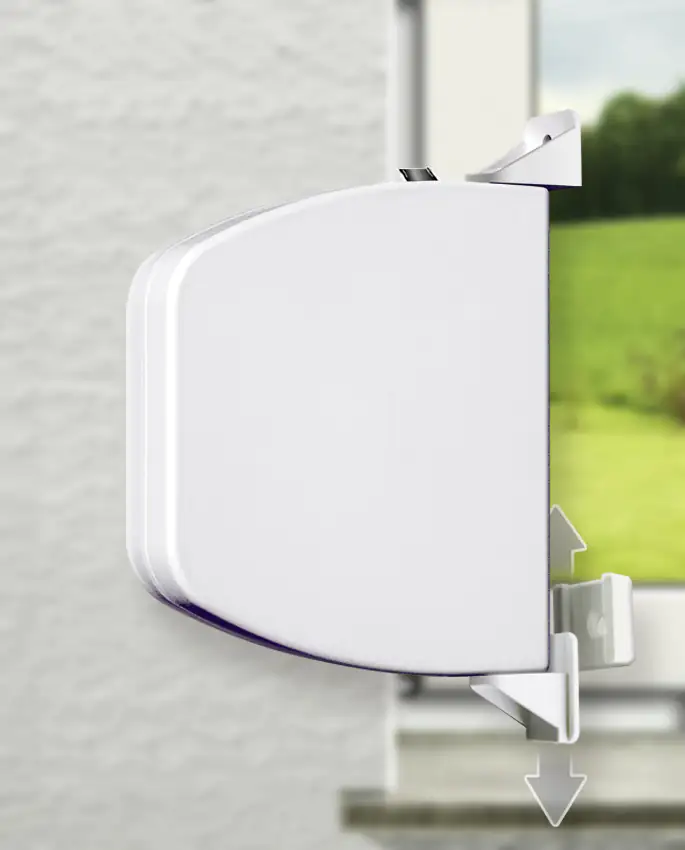 Schellenberg Aufschraubwickler Mini weiß Flexo aufklappbar