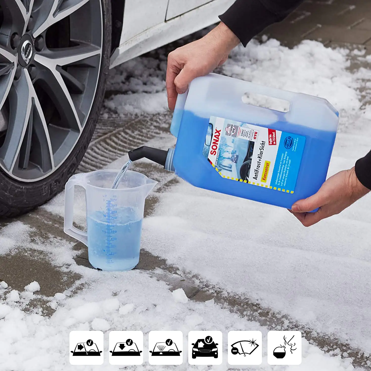 Sonax Scheibenreiniger Antifrost + Klarsicht Konzentrat 1:2 5L