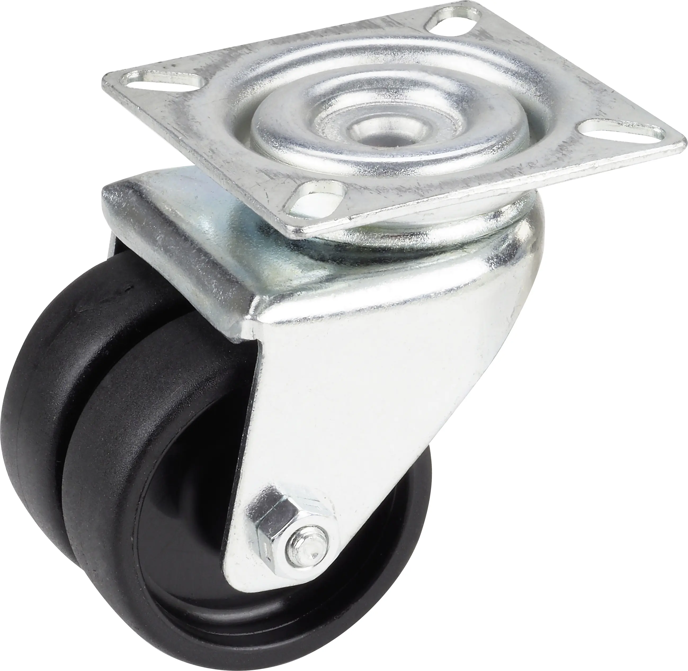 Doppel-Lenkrolle 50 x 19 mm Tragkr. 80 kg