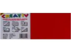 Gutta Hartschaumplatte 50 x 100 cm, 3 mm, rot