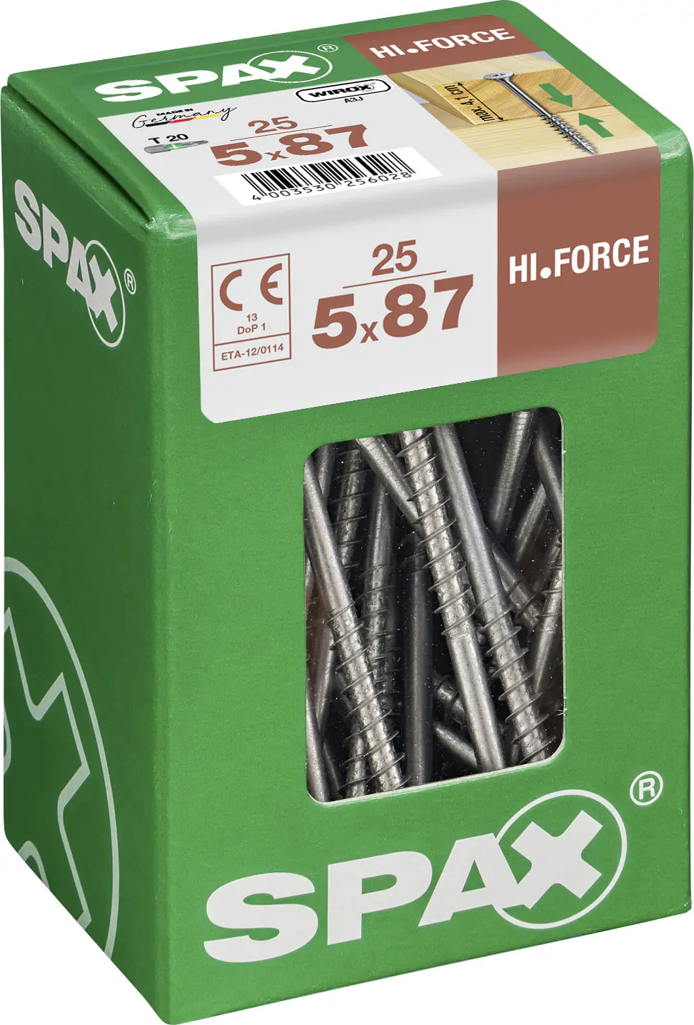 Spax Universalschrauben 5.0 x 87 mm TX 20 - 25 Stk.