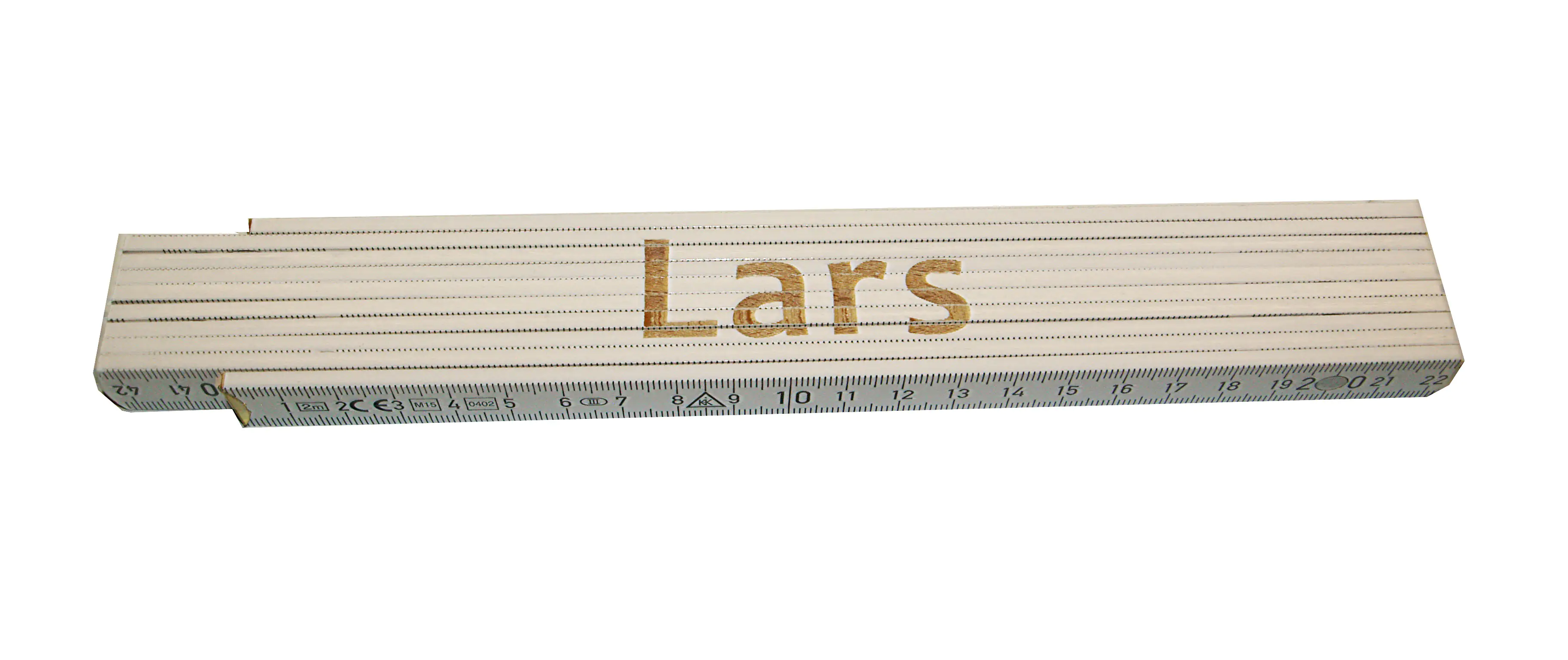 Zollstock Lars 2 m weiß