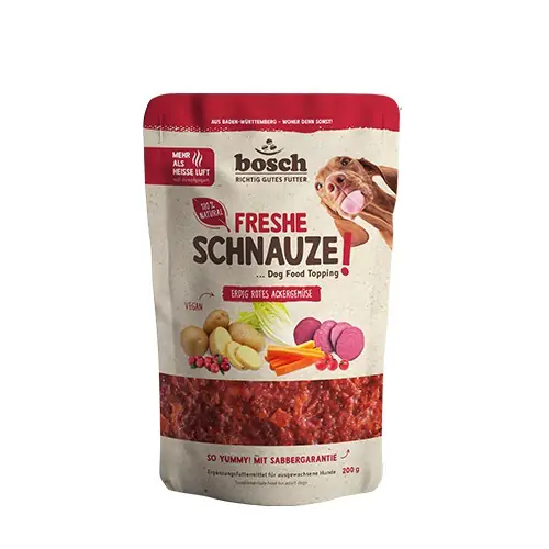 Bosch Freshe Schnauze Hundenssfutter Adult 200 g erdig rotes Ackergemüse