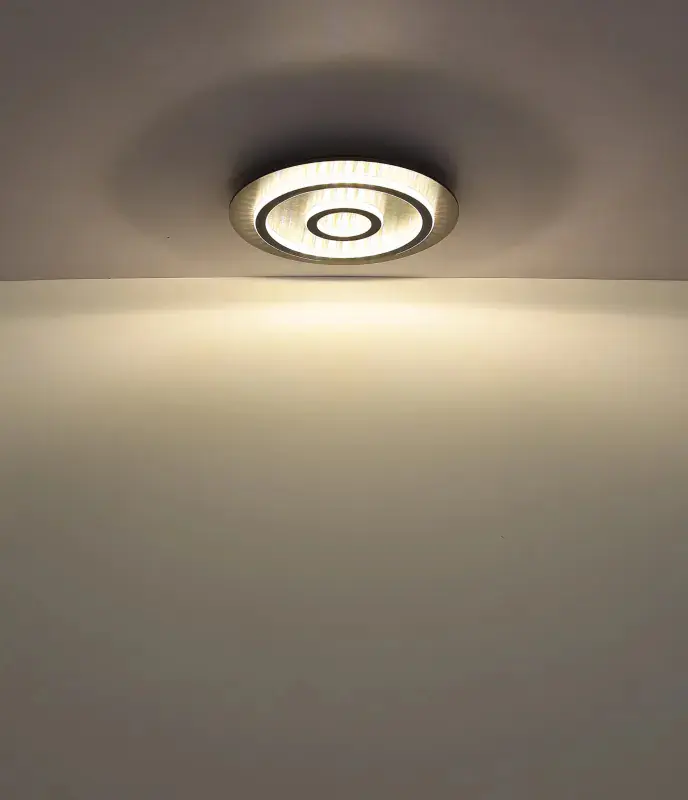 Globo Deckenleuchte Jayden Ø 45 x 5,5 cm schwarz warmweiß