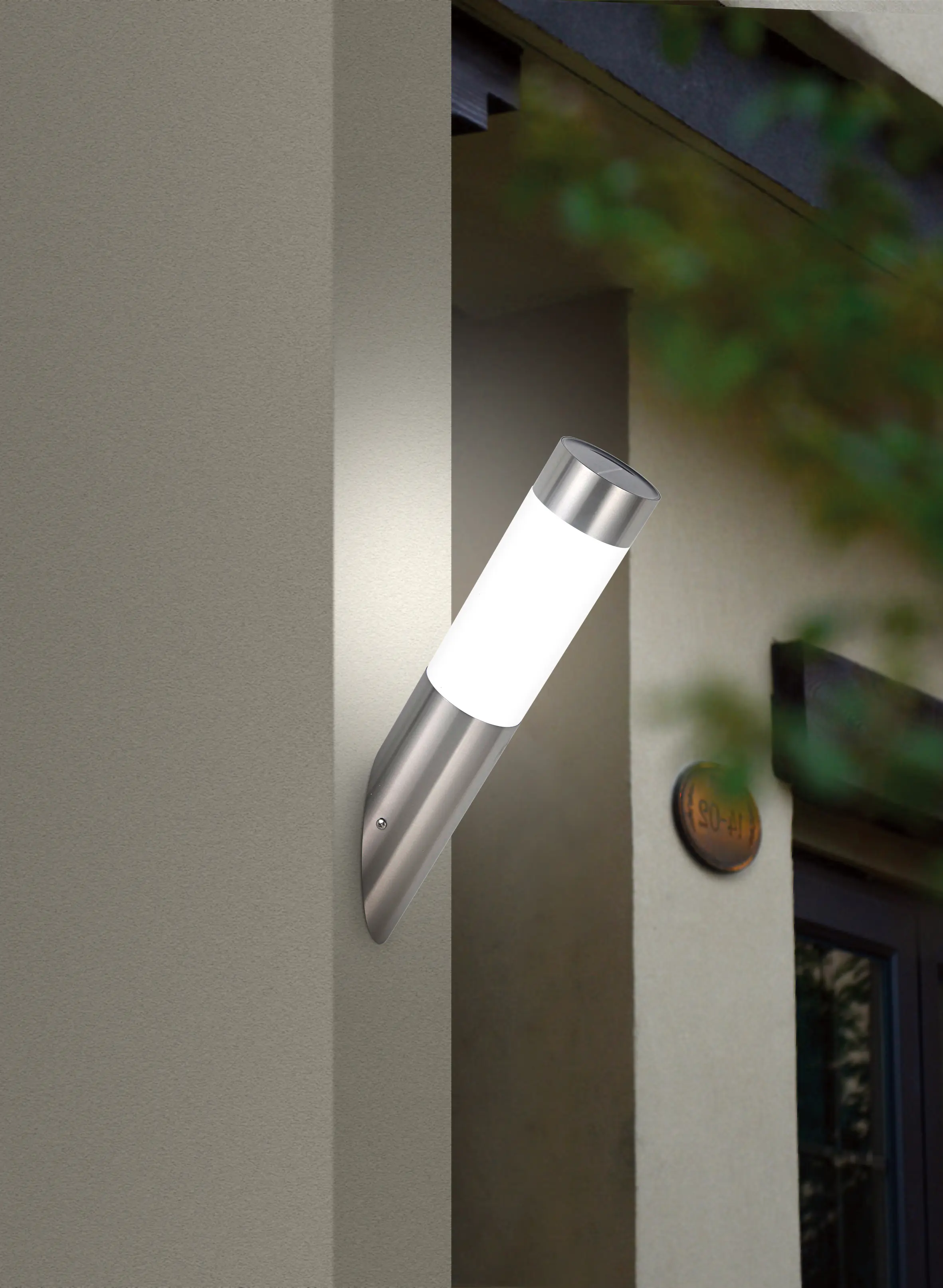 Dapo LED Solar Wandleuchte Marseille 38,9 cm kaltweiß