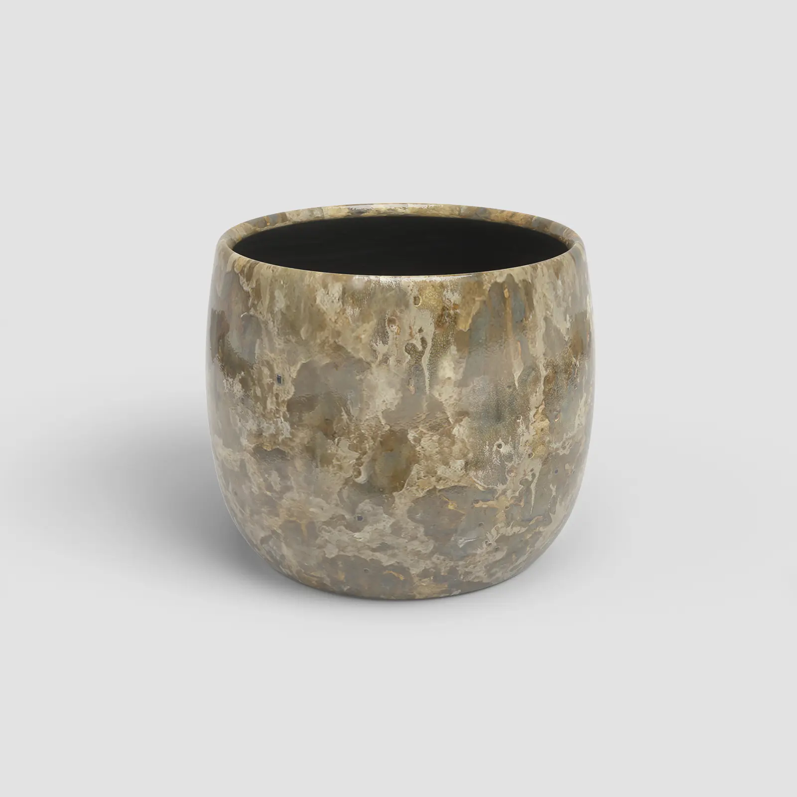 Artevasi Übertopf Callisto Keramik Ø 26 x 24 cm goldgrün