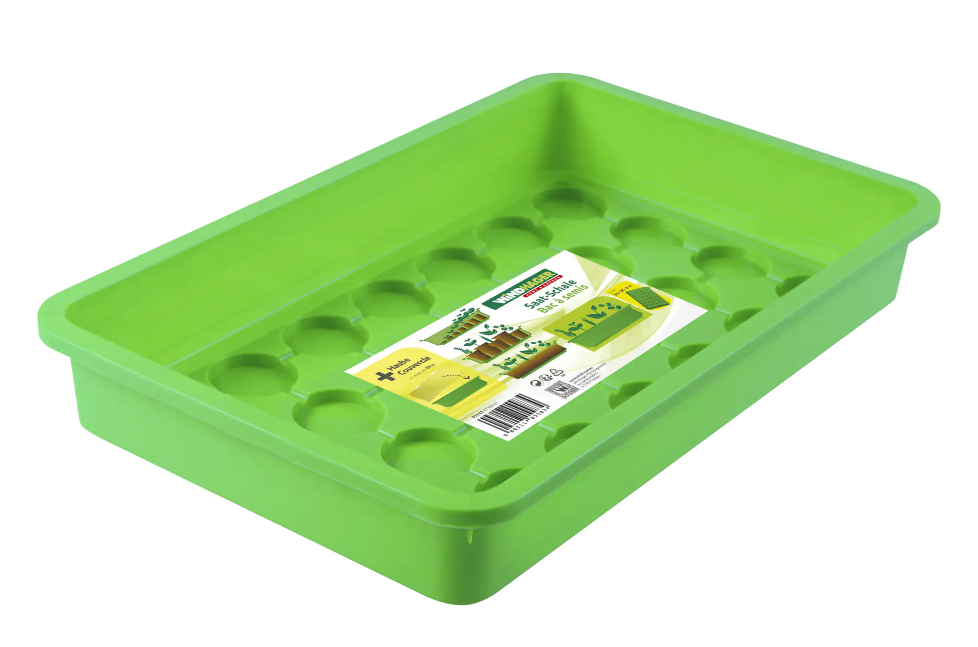 9003117055834_2 Windhager Aussaat-Schale 38 x 24 x 6 cm, grün