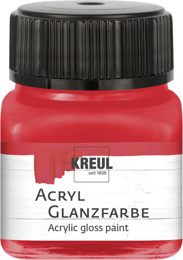 Kreul Acryl Glanzfarbe rot 20 ml