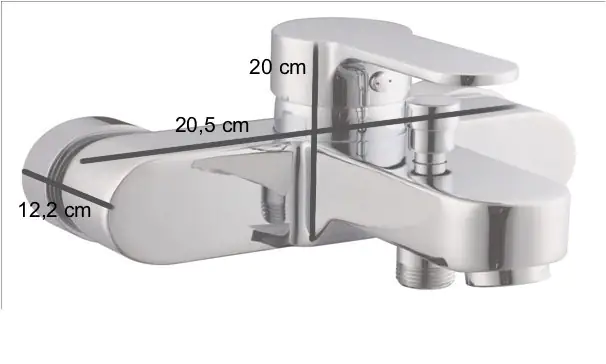 Primaster Badewannenarmatur Paris verchromt Primaster Badewannenarmatur Paris verchromt