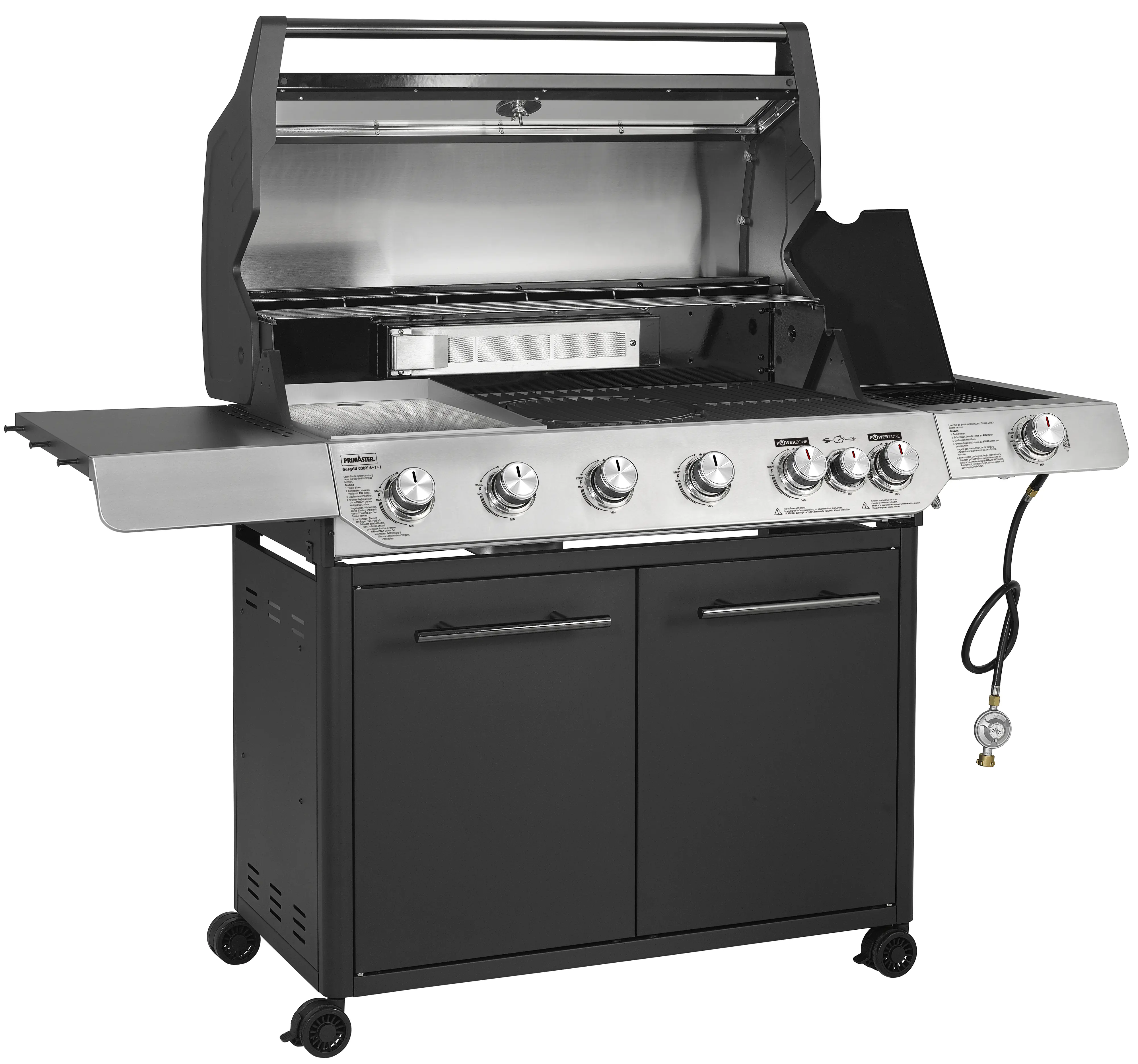Primaster Gasgrill Cody Powerzone & Infrarotbrenner Grillfläche: 95 x 48 cm