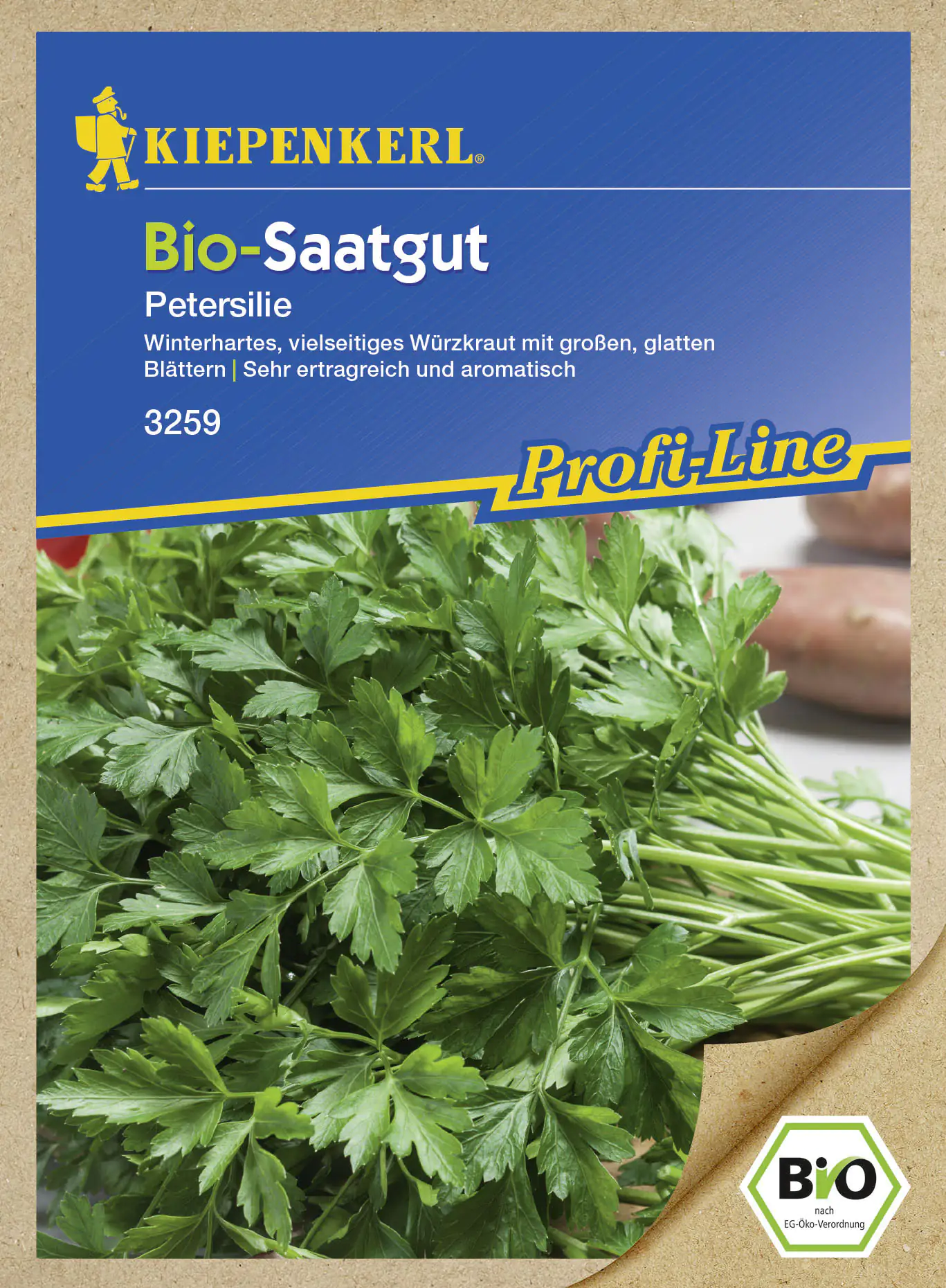 Kiepenkerl Bio-Saatgut Petersilie Gigante d'Italia Petroselinum crispum var. crispum, Inhalt: ca. 30 Kiepenkerl Bio-Saatgut Petersilie Gigante d'Italia Petroselinum crispum var. crispum, Inhalt: ca. 30