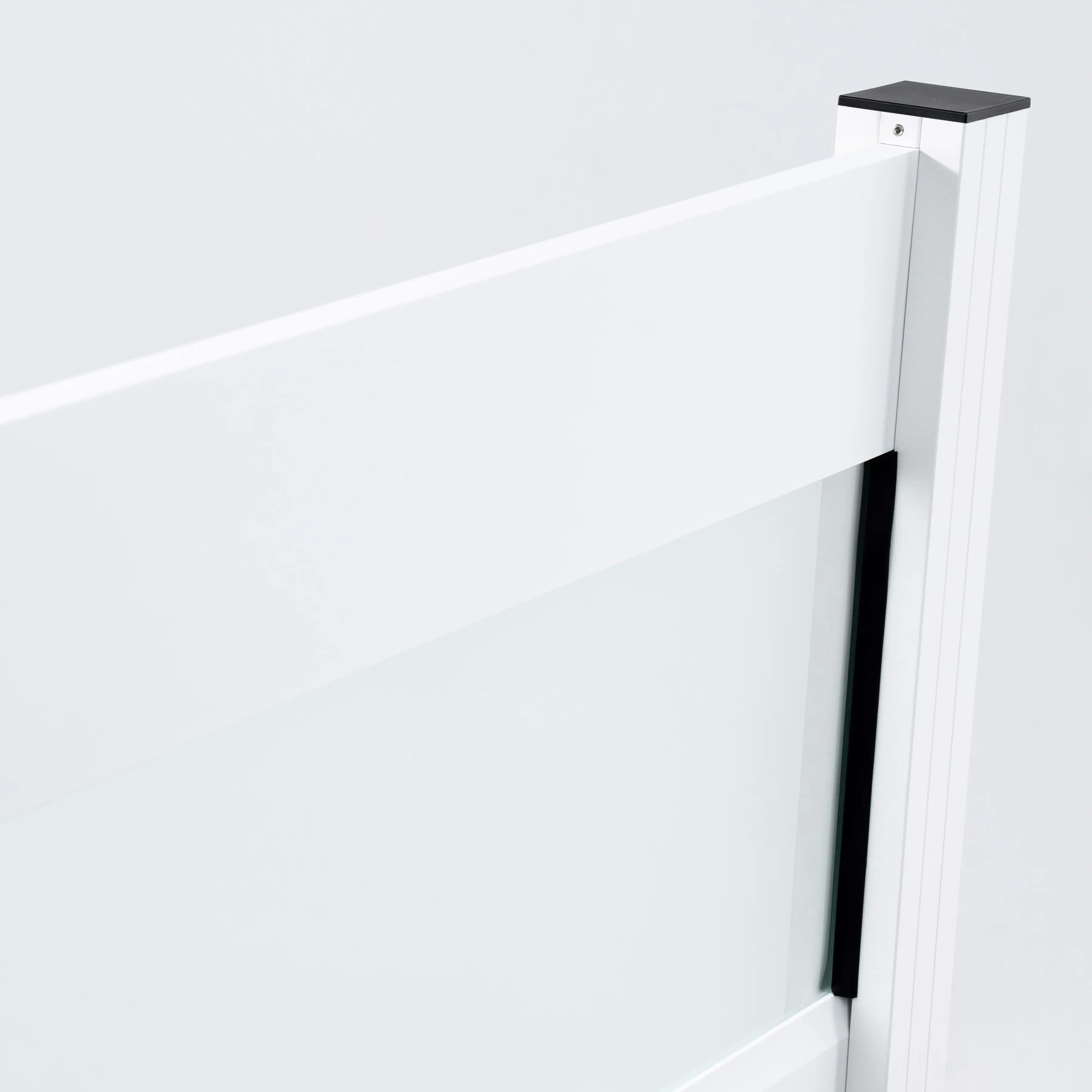 Ambiente Alu-Zaun Grundset Paneel 150 weiß 187 x 124,2 cm  