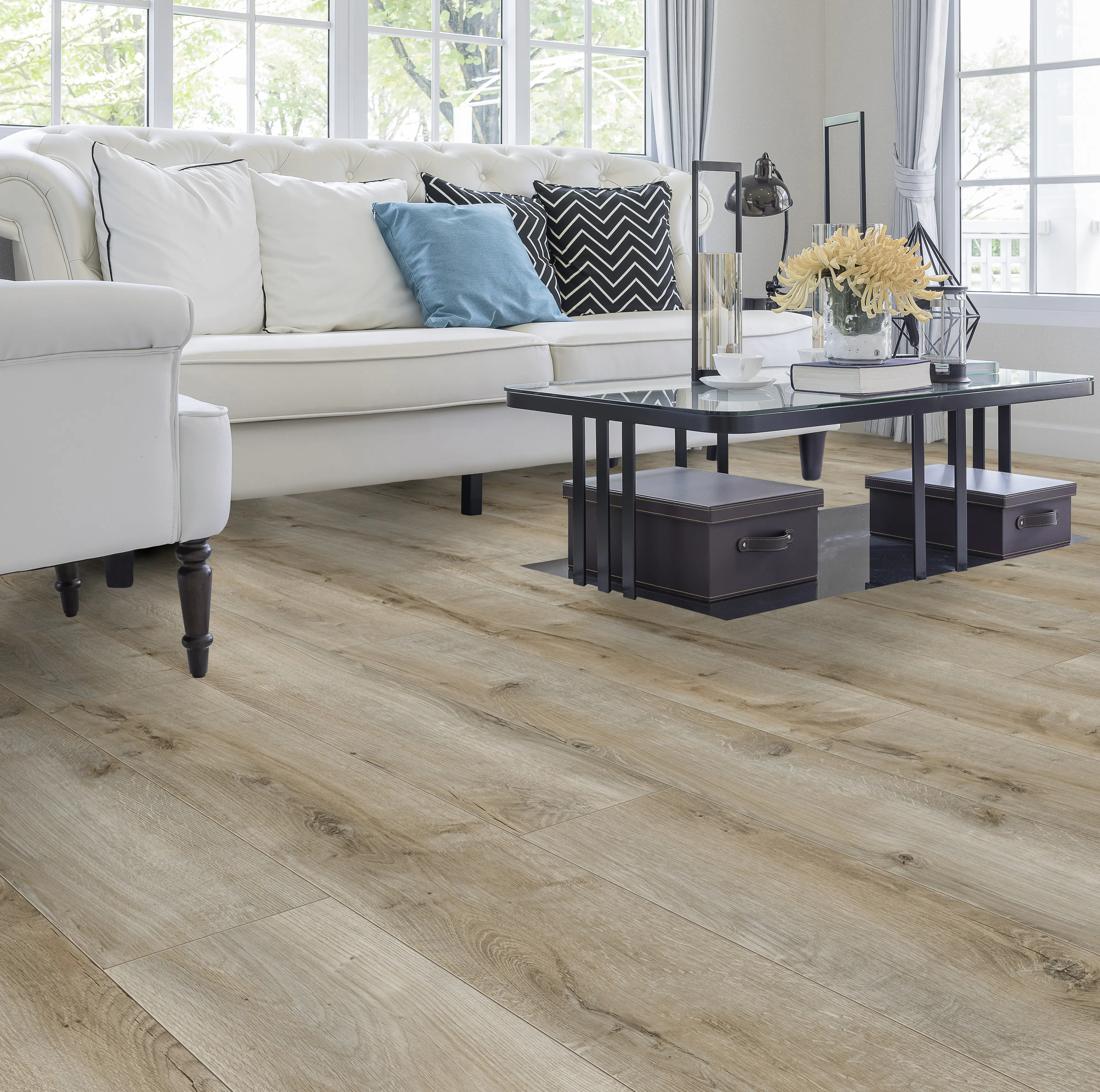 Classen Laminat Megaloc Aquaprotect 128,5 x 19,2 cm 8 mm Oak beige