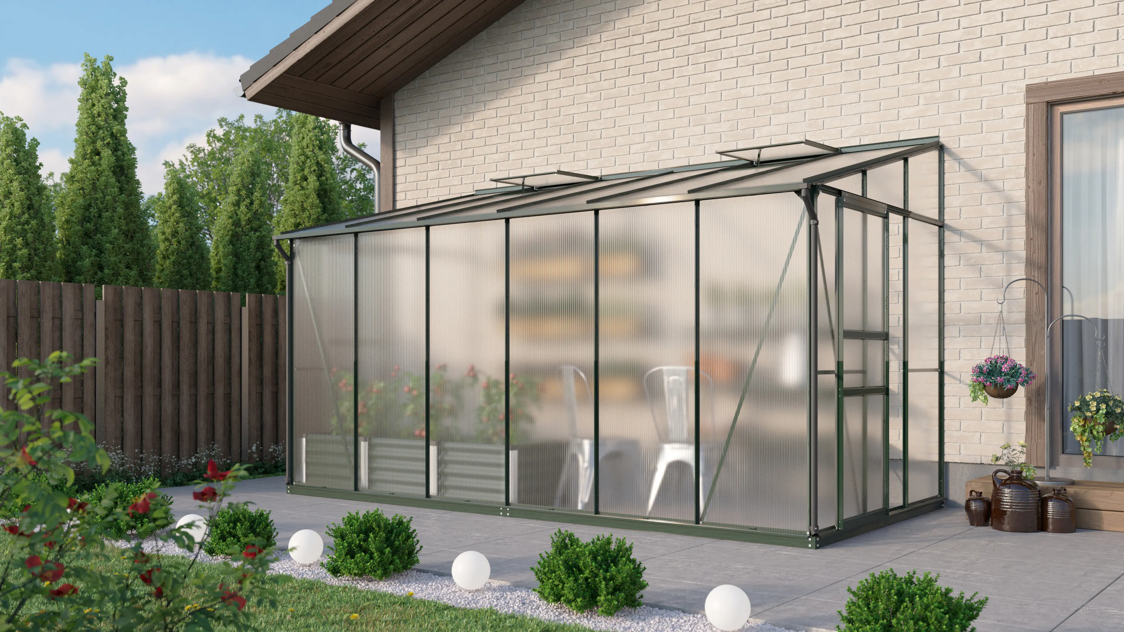 Vitavia Gewächshaus Osiris 7800 190 x 379 cm 4 mm Hohlkammerplatten