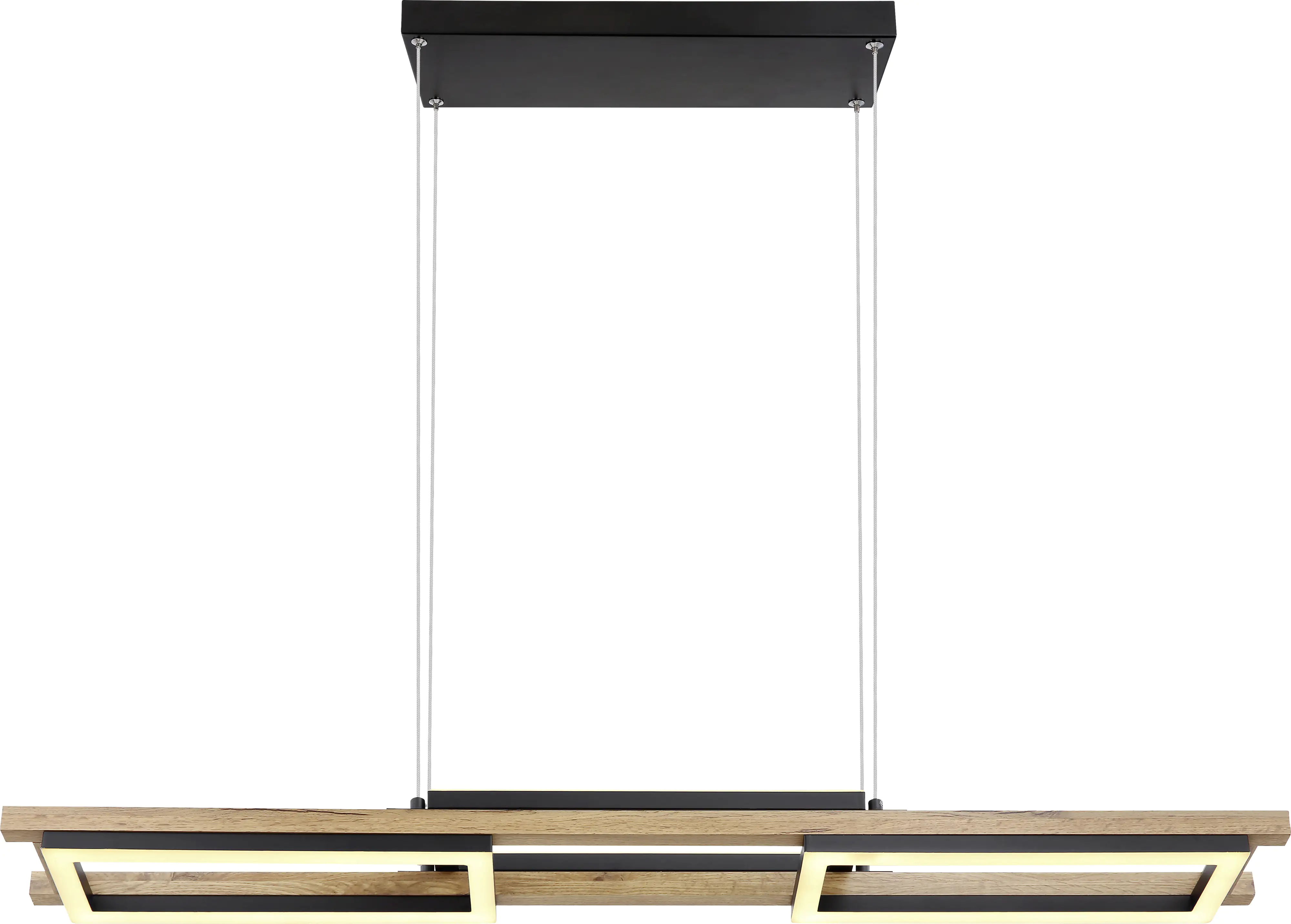 Globo LED Hängeleuchte Illa dunkelbraun-schwarz 100 x 13,5 cm warmweiß Globo LED Hängeleuchte Illa dunkelbraun-schwarz 100 x 13,5 cm warmweiß