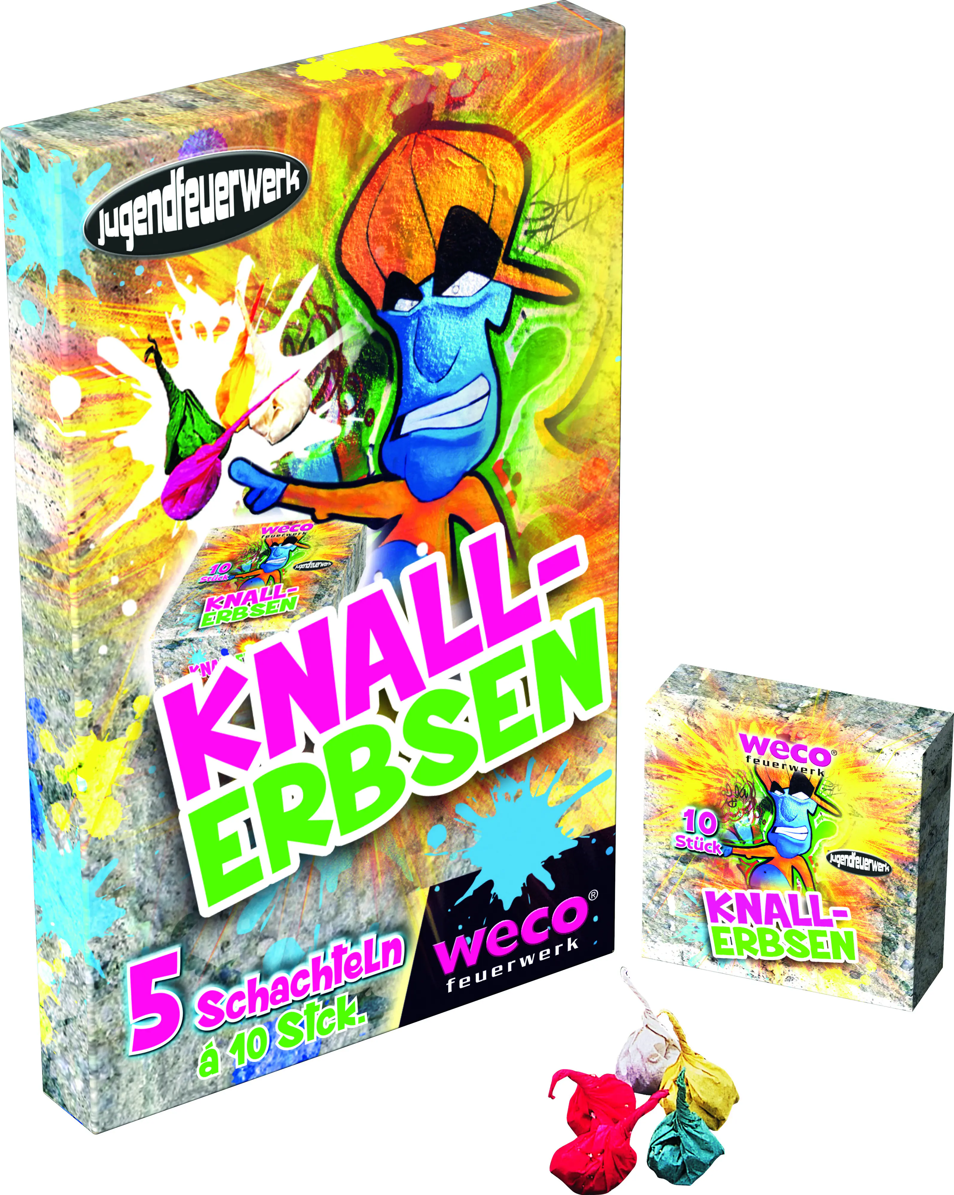 Weco Knallerbsen 5 x 10 Stück