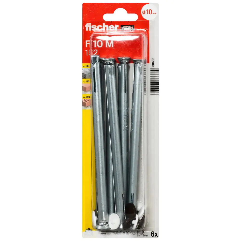 Fischer Fensterrahmendübel 10.0 x 152 mm - 6 Stück Fischer Fensterrahmendübel 10.0 x 152 mm - 6 Stück