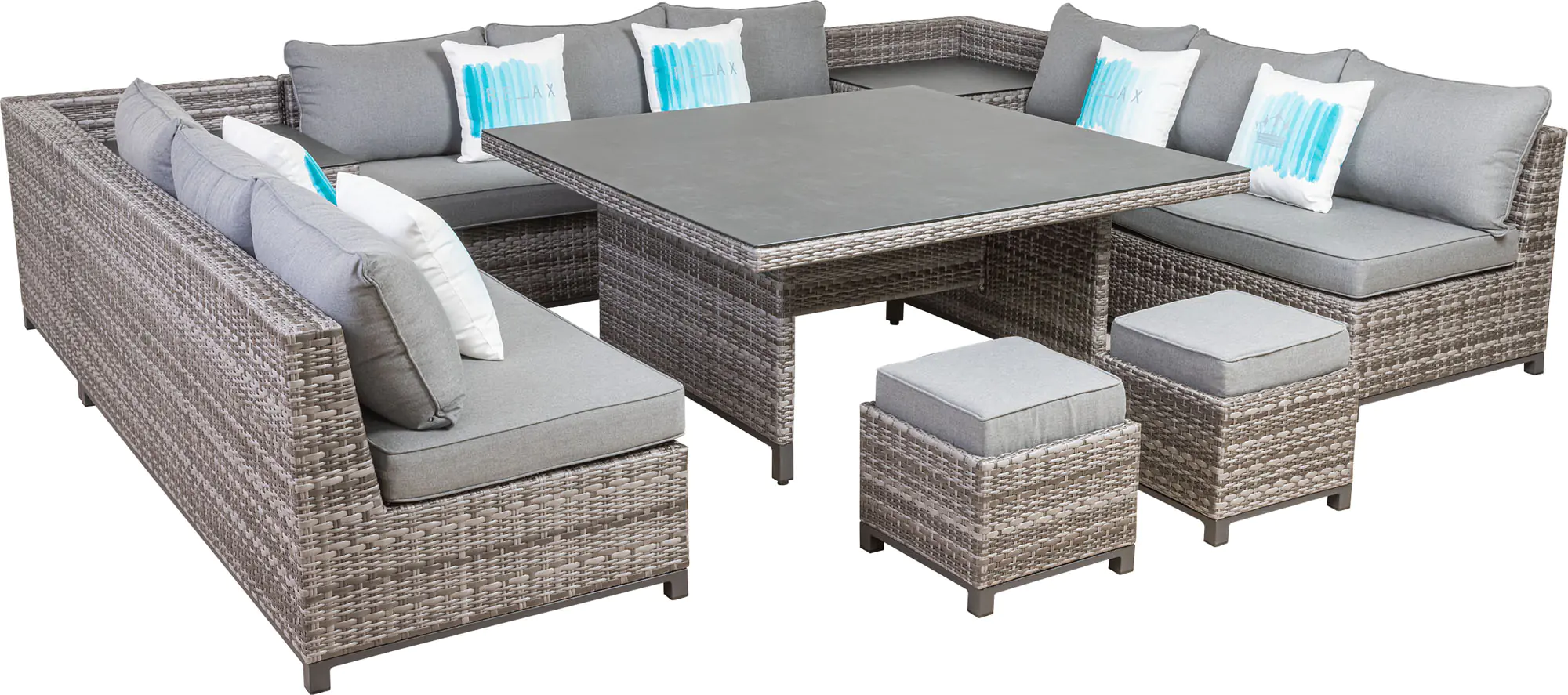 Primaster Dining Lounge Möbelset Tavira inkl. All-Wetter Kissen
