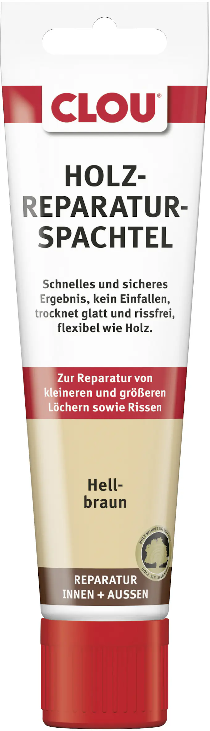 Clou Holzreparatur-Spachtel 55 g hellbraun Clou Holzreparatur-Spachtel 55 g hellbraun