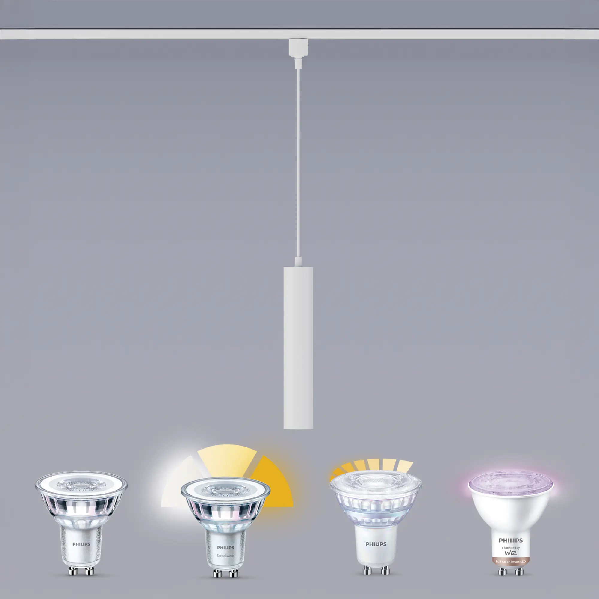 Philips Pendelleuchte 3er Pendel Paxie Easy Link weiß