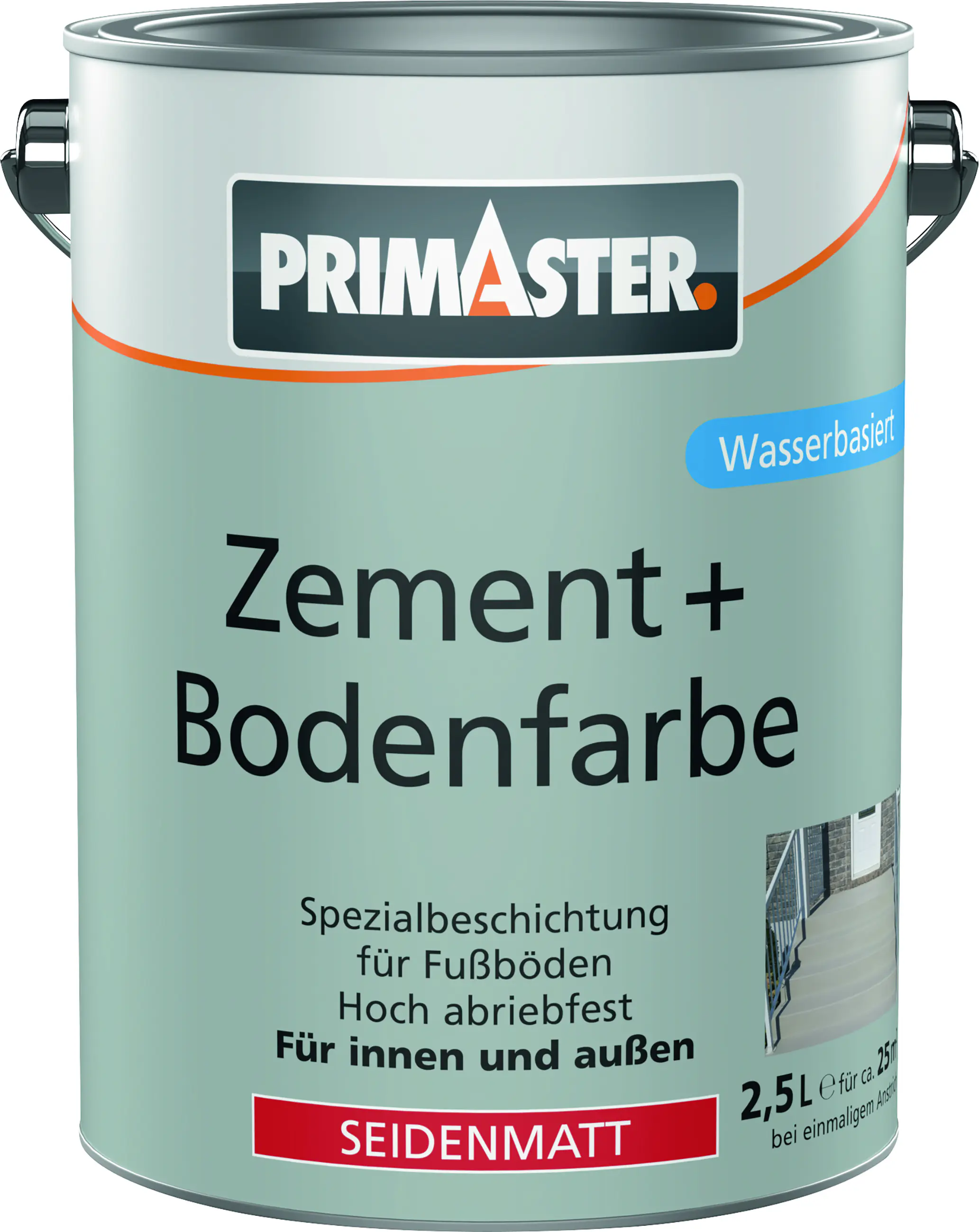 Primaster  Zement und Bodenfarbe 2,5 L anthrazitgrau
