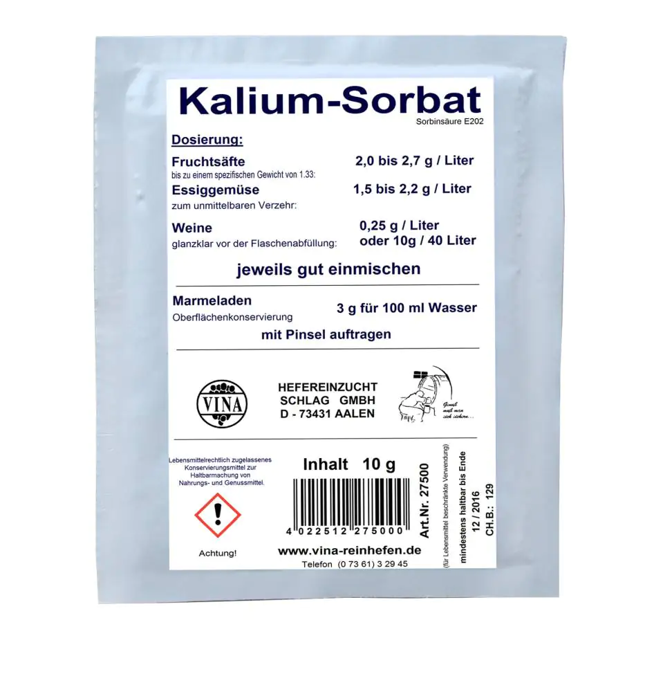 Vina Kalium-Sorbat 10 g Vina Kalium-Sorbat 10 g