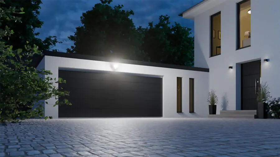 Steinel LED Außenleuchte XLED Protect S 14 W anthrazit mit Bewegungsmelder