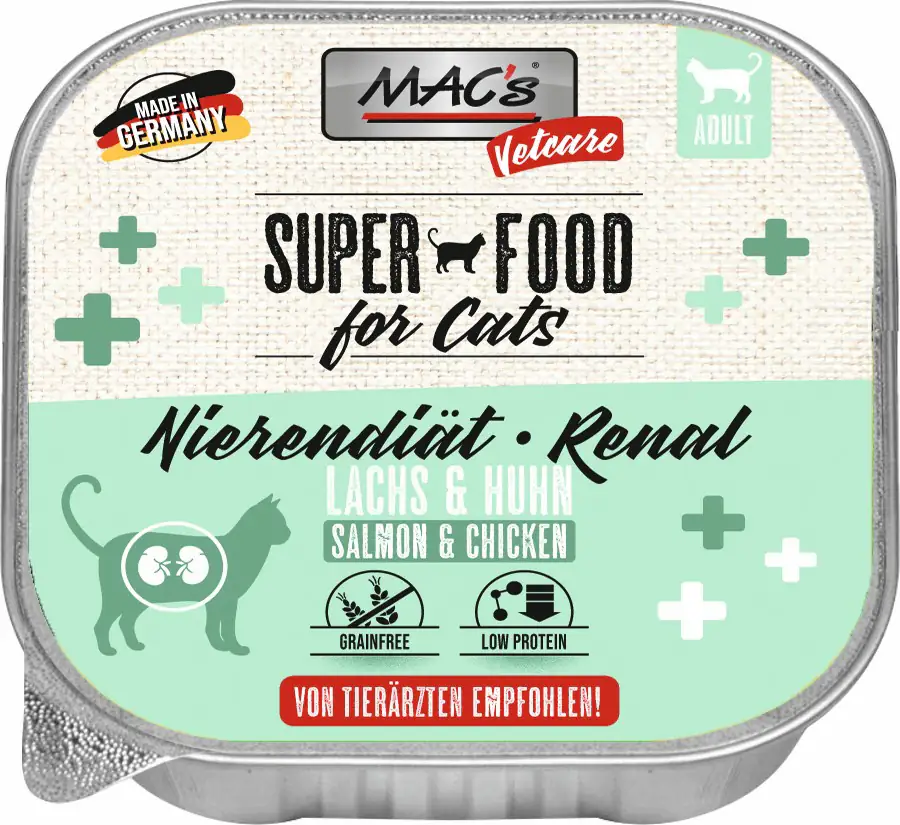 Macs Cat Vetcare Lachs Huhn Nierendiät 100 g