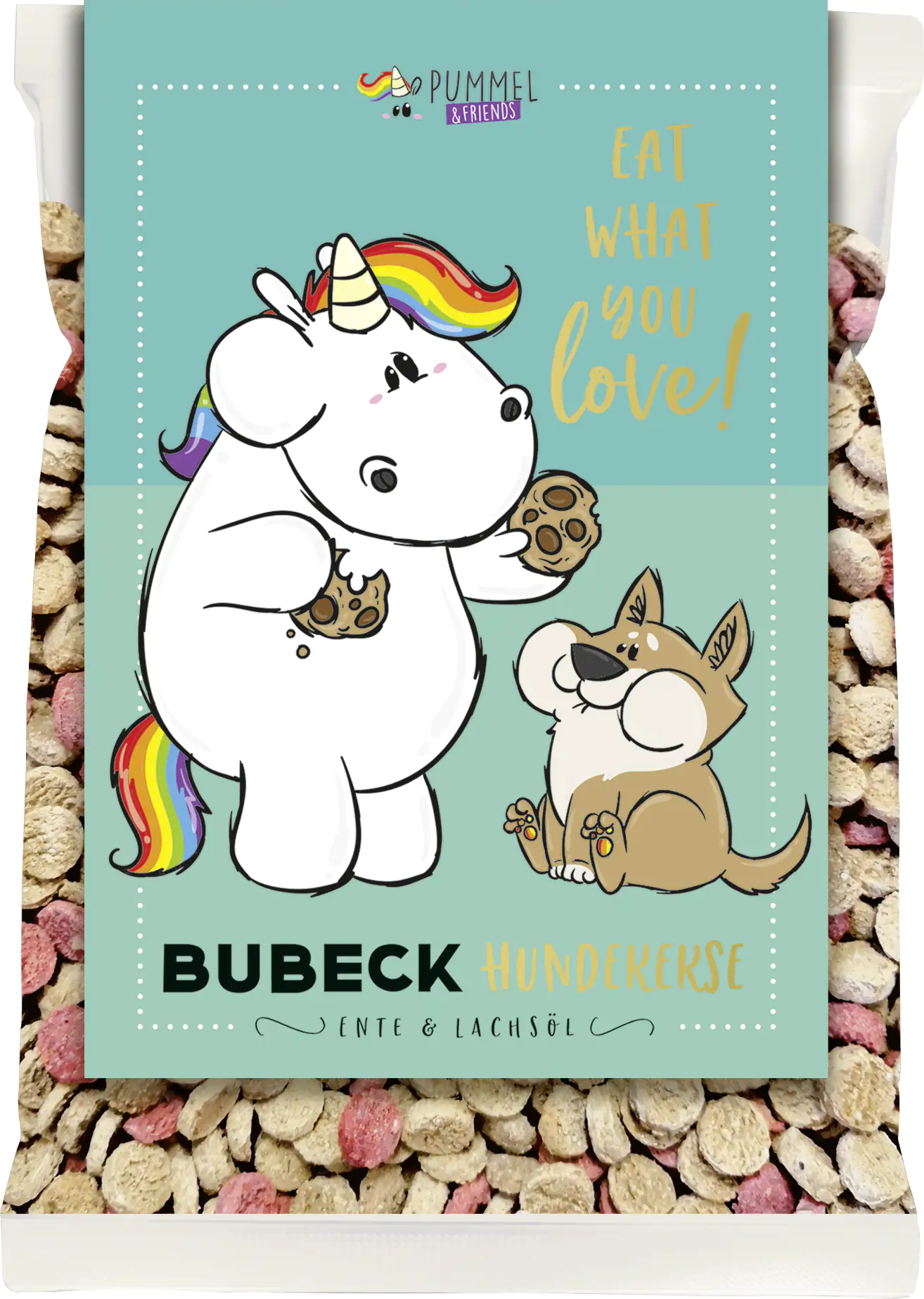 Bubeck Konfetti Hundekuchen mit Ente & Lachsöl 210g