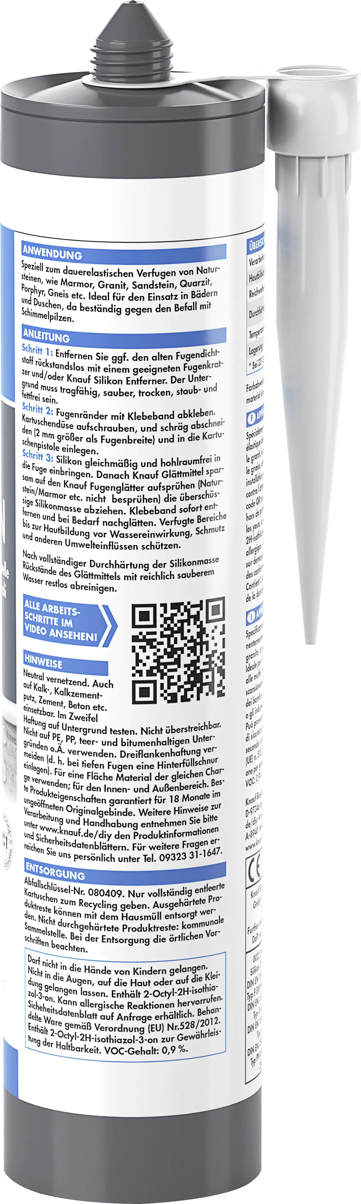 Knauf Naturstein Silikon 300 ml transparent