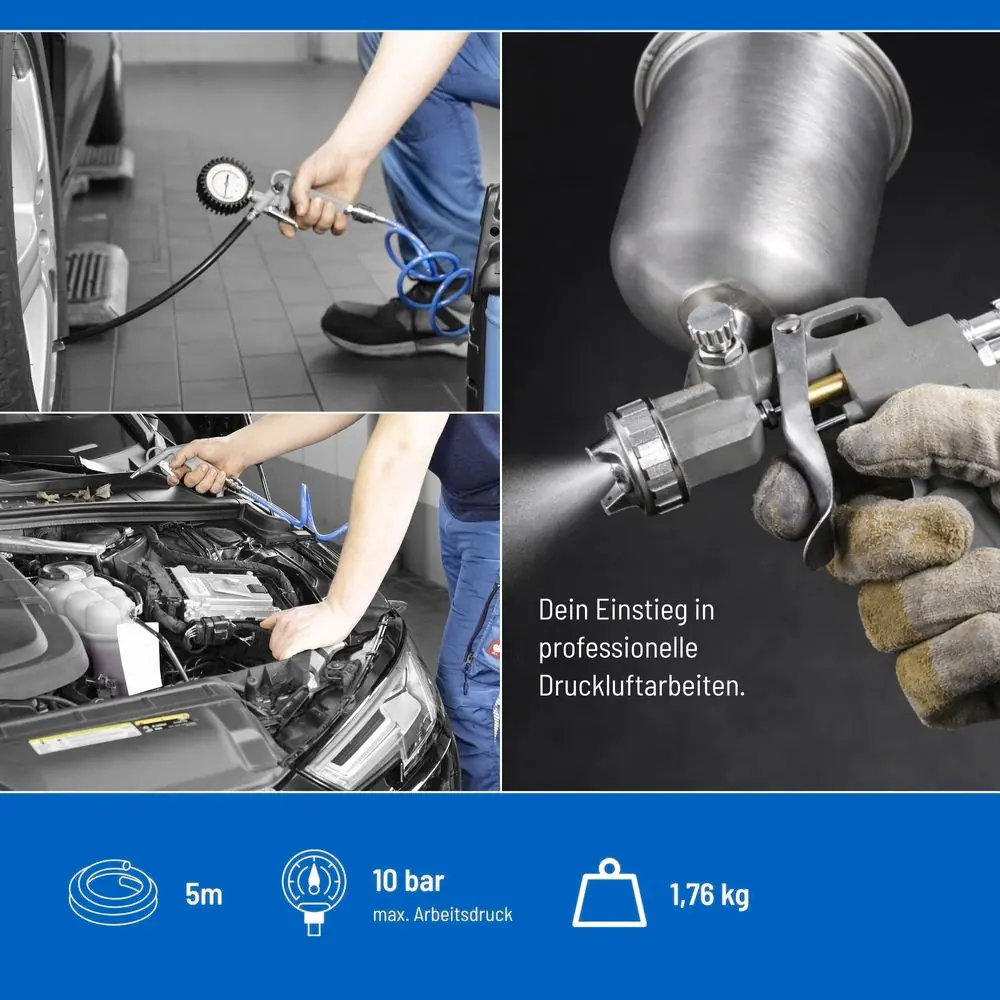 Güde Druckluft-Set 5-teilig