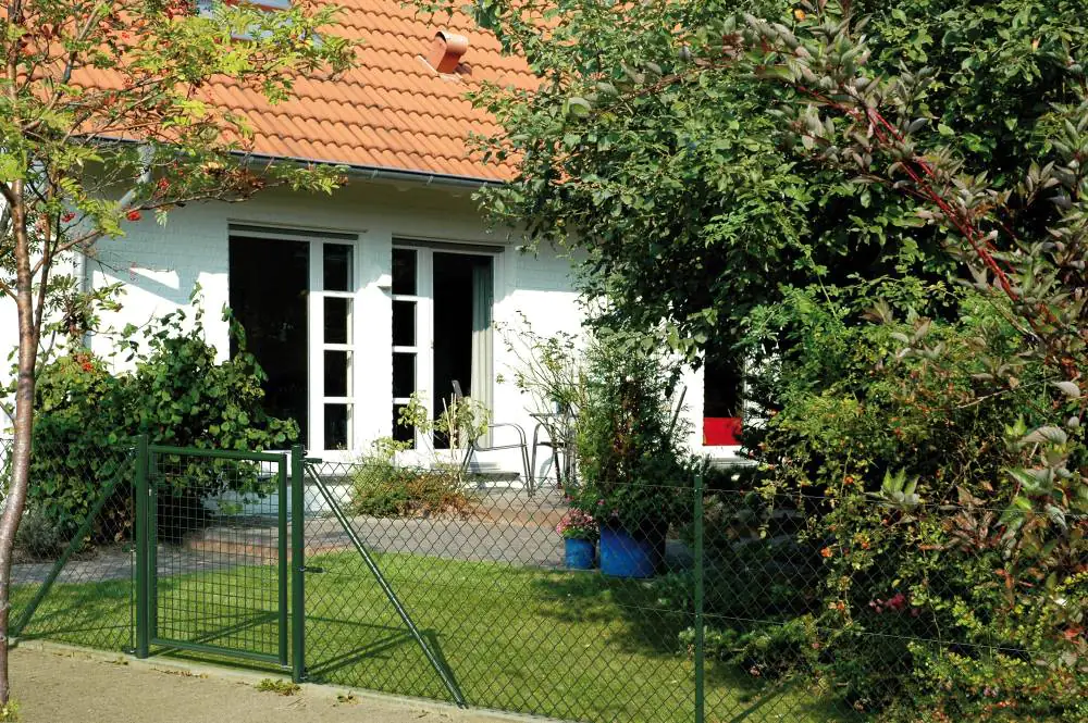 Alberts Zaunanschluss-Set einseitige Anschluss Ø 6 cm 200 cm grün zE