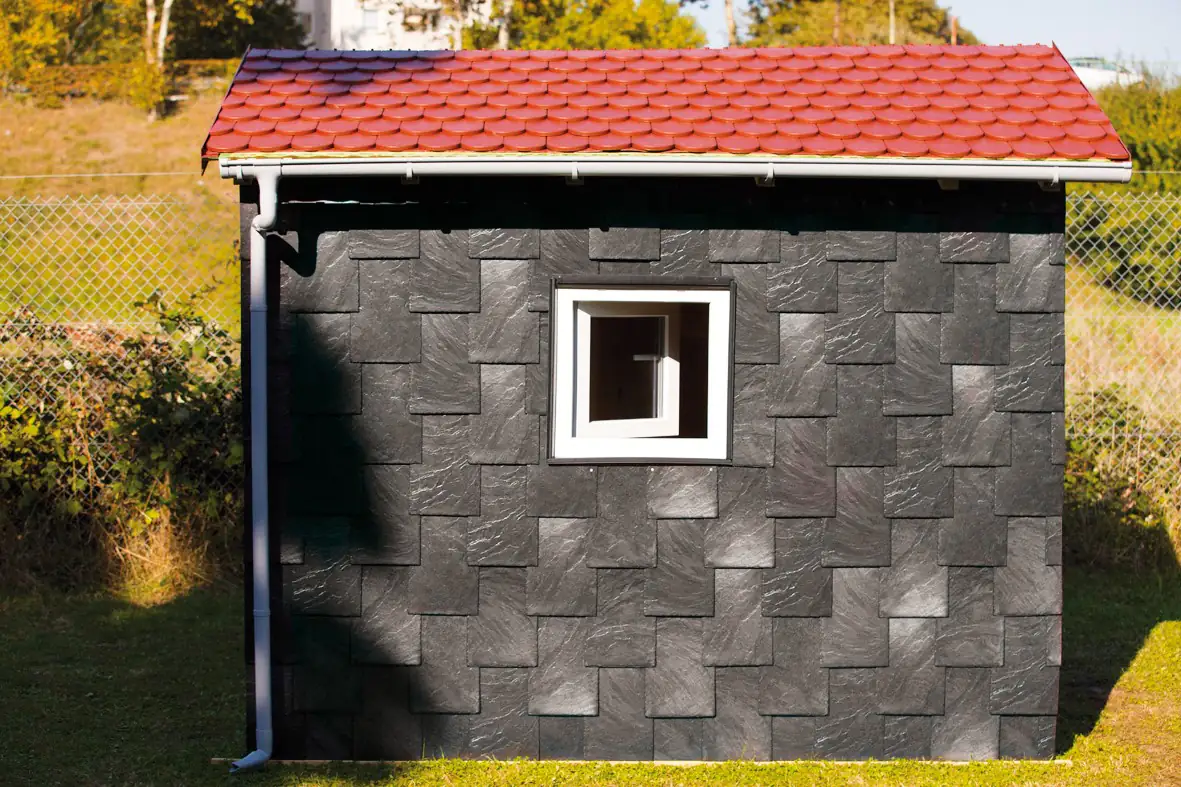 Stabuflex Schindel Kunststoff Bogen rechts 25 x 25 cm anthrazit