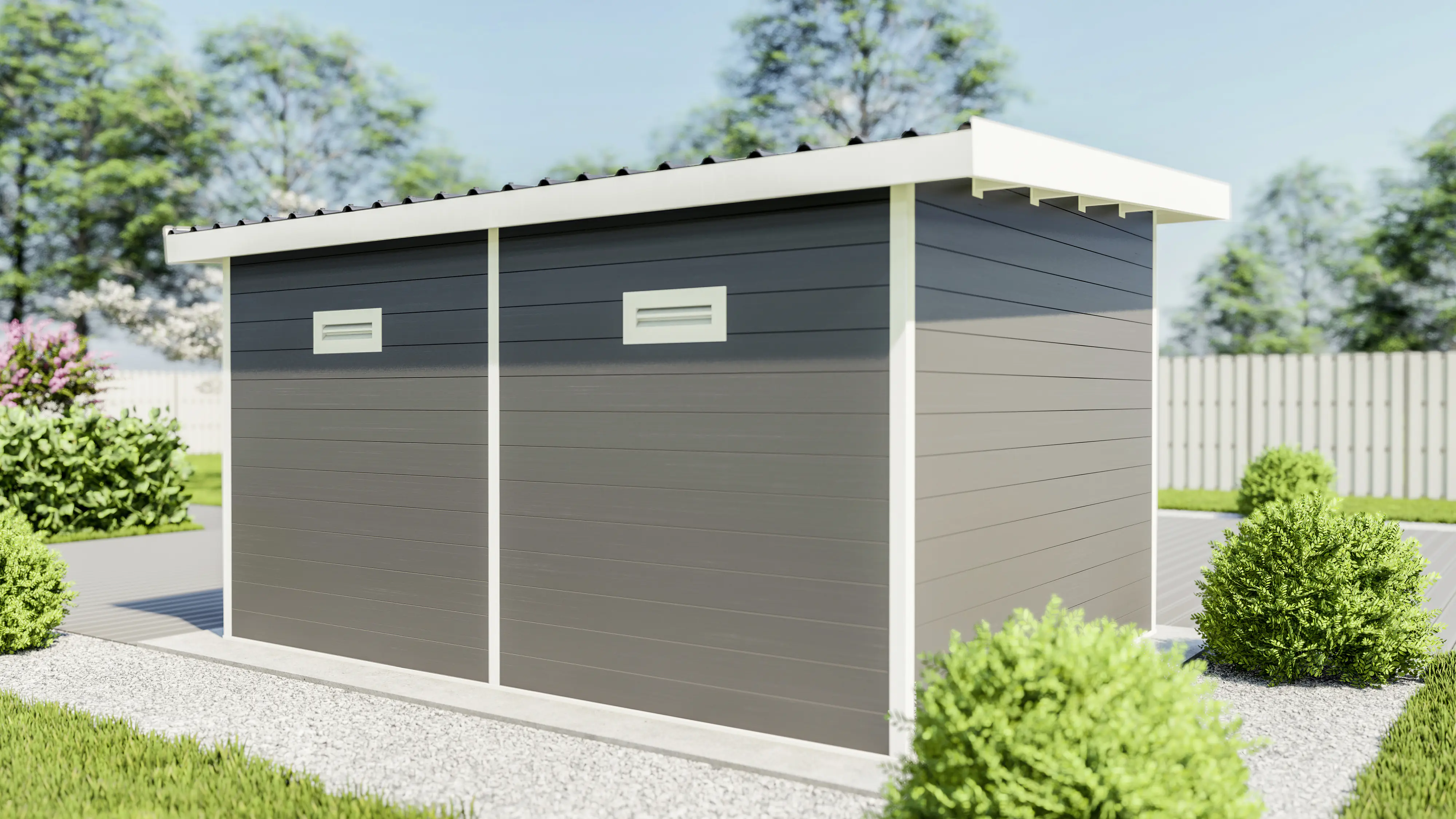 elephant WPC Gartenhaus 434 x 344 cm anthrazit