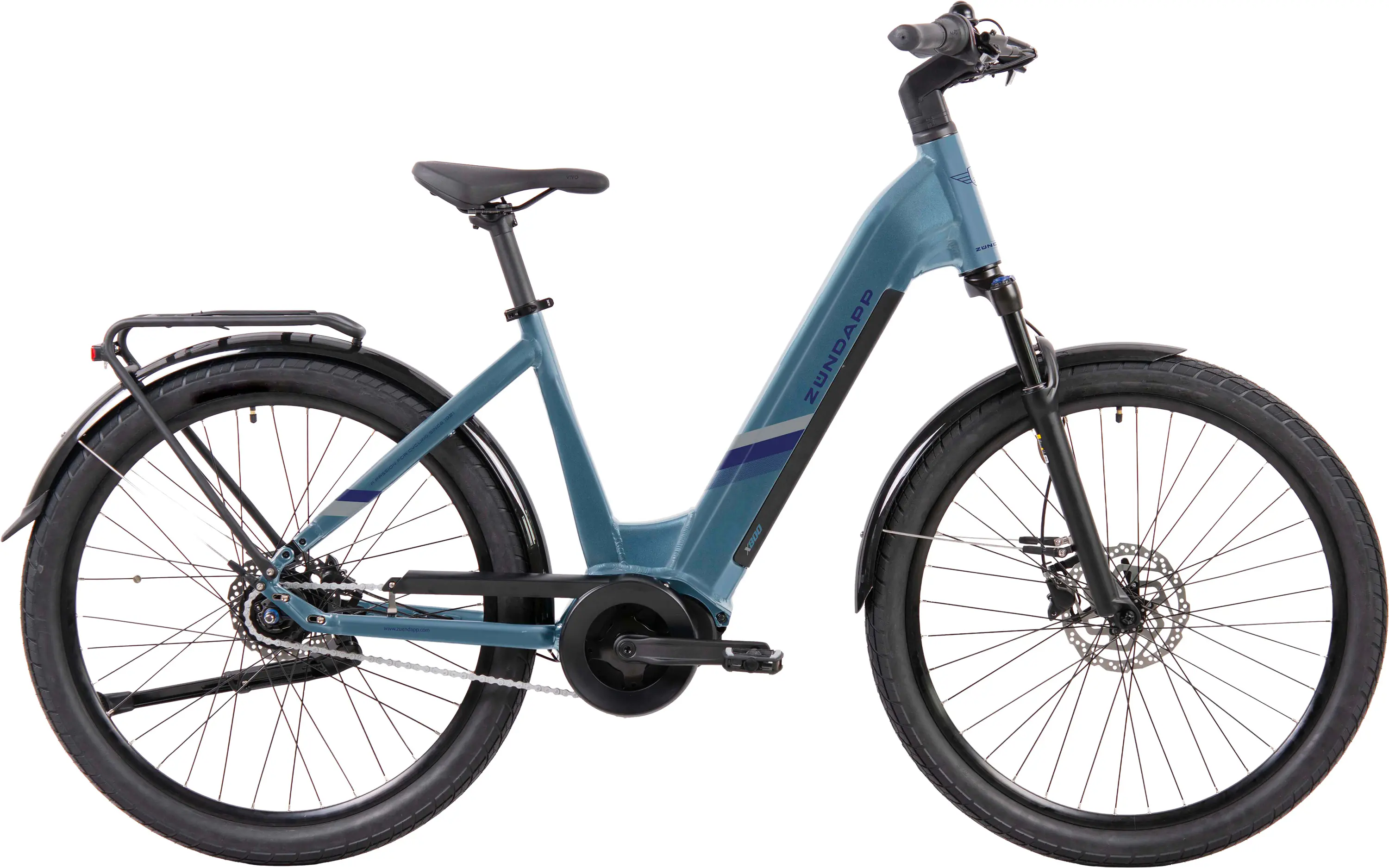 Zündapp E-Bike City X800 27,5 Zoll 7-Gang 550 Wh pastellblau 