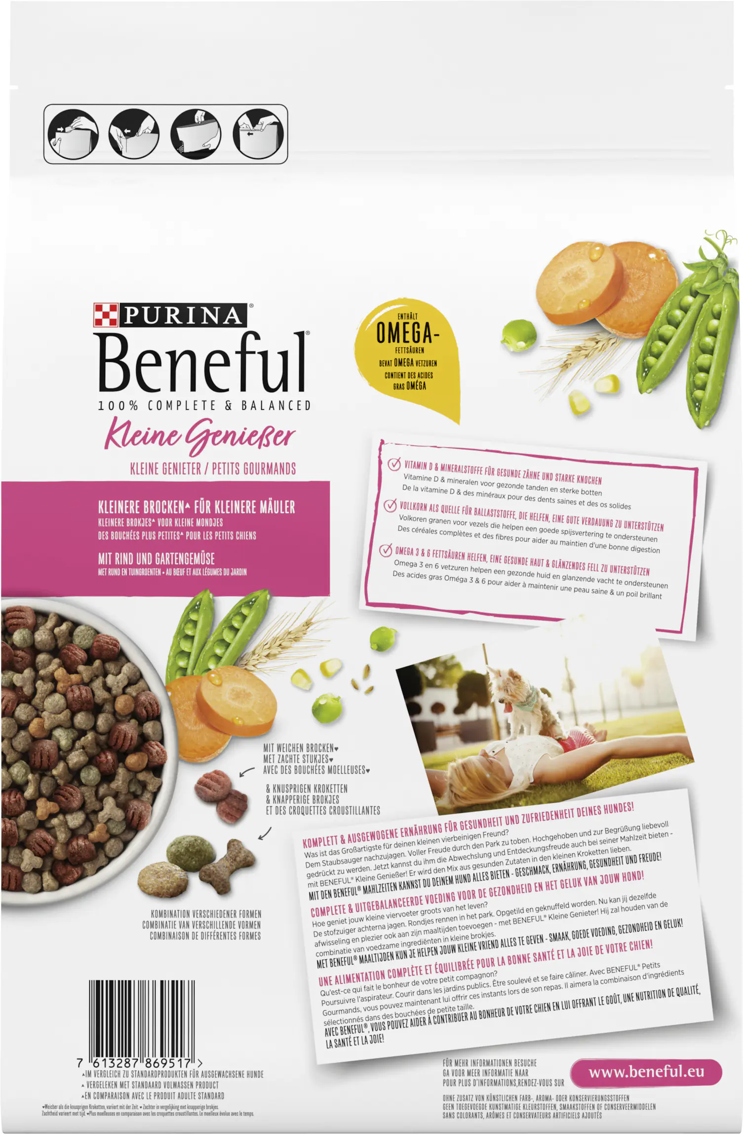 Beneful Hundefutter Kleine Genießer mit Rind und Gartengemüse 2,8 kg Beneful Hundefutter Kleine Genießer mit Rind und Gartengemüse 2,8 kg