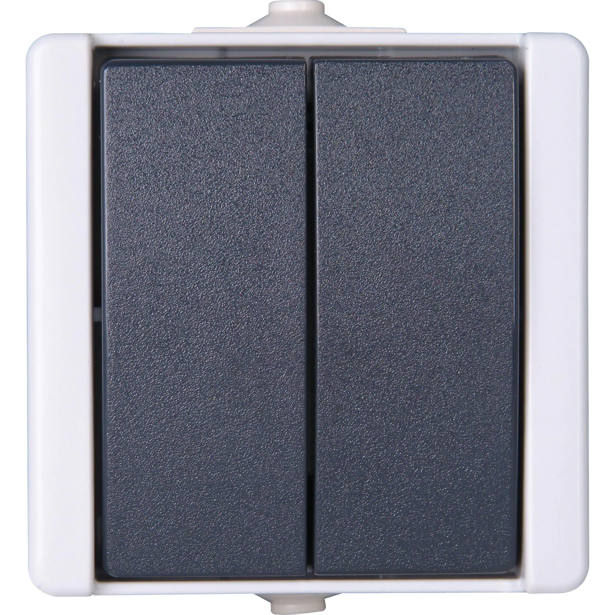 Kopp Serienschalter proAQA grau Aufputz 540556009