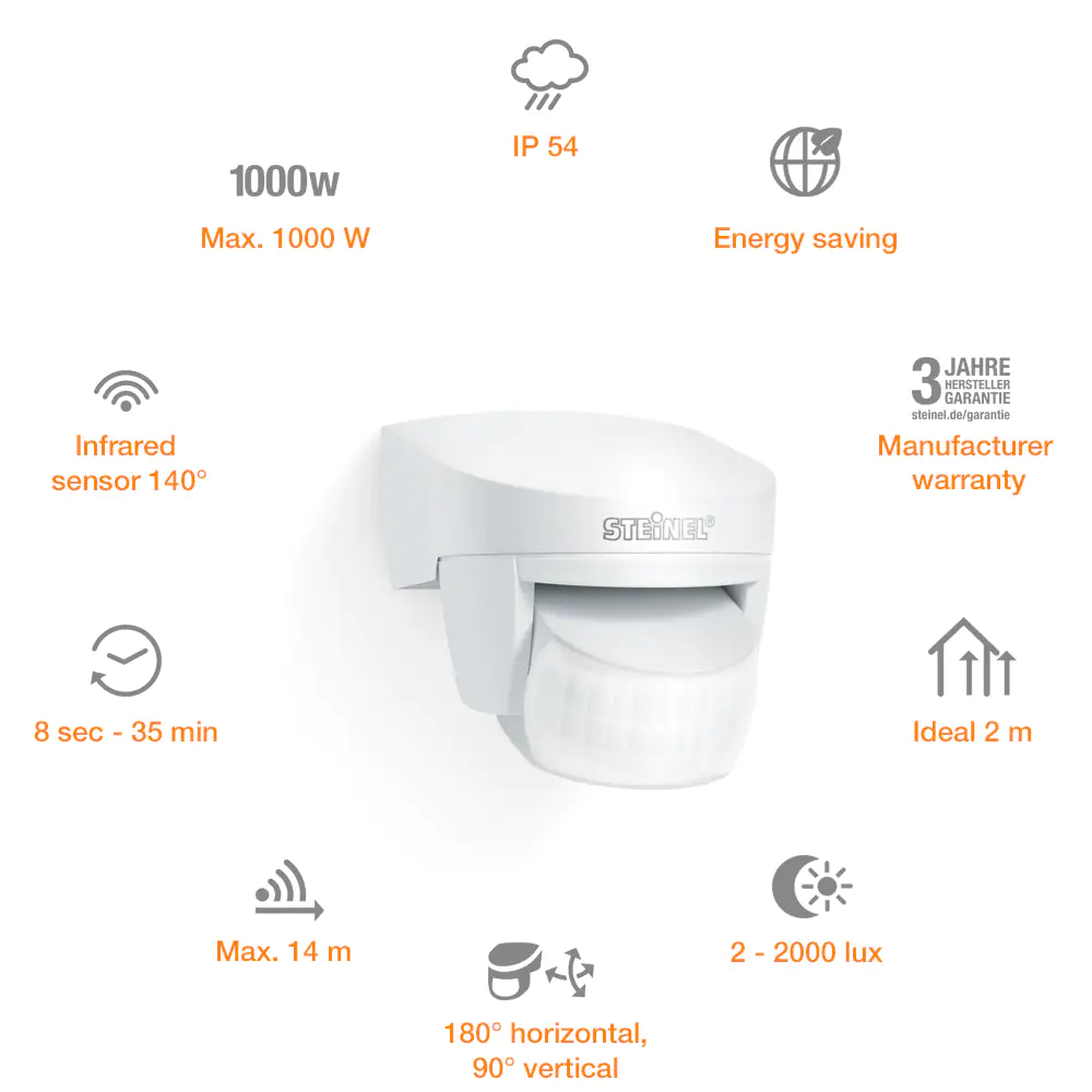 Steinel Infrarot Sensor IS 140-2 weiß Steinel Infrarot Sensor IS 140-2 weiß