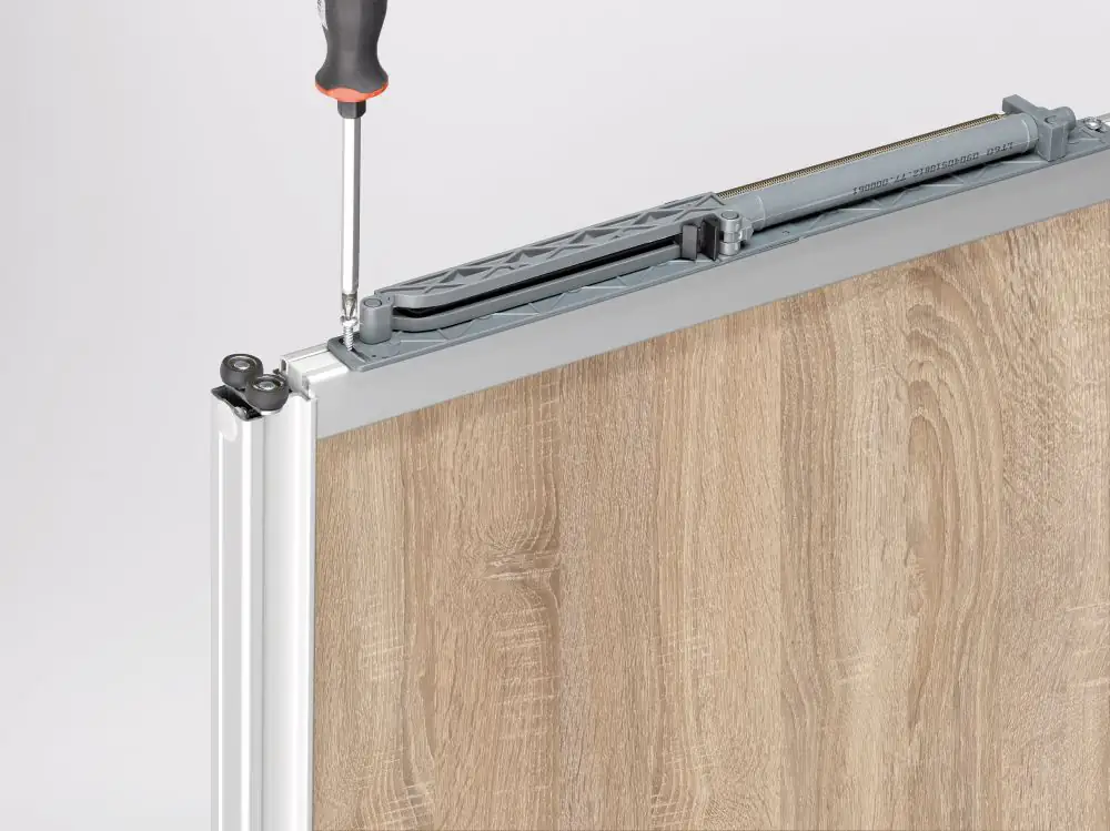 Selbsteinzug-Bausatz Rapid Kunststoff grau