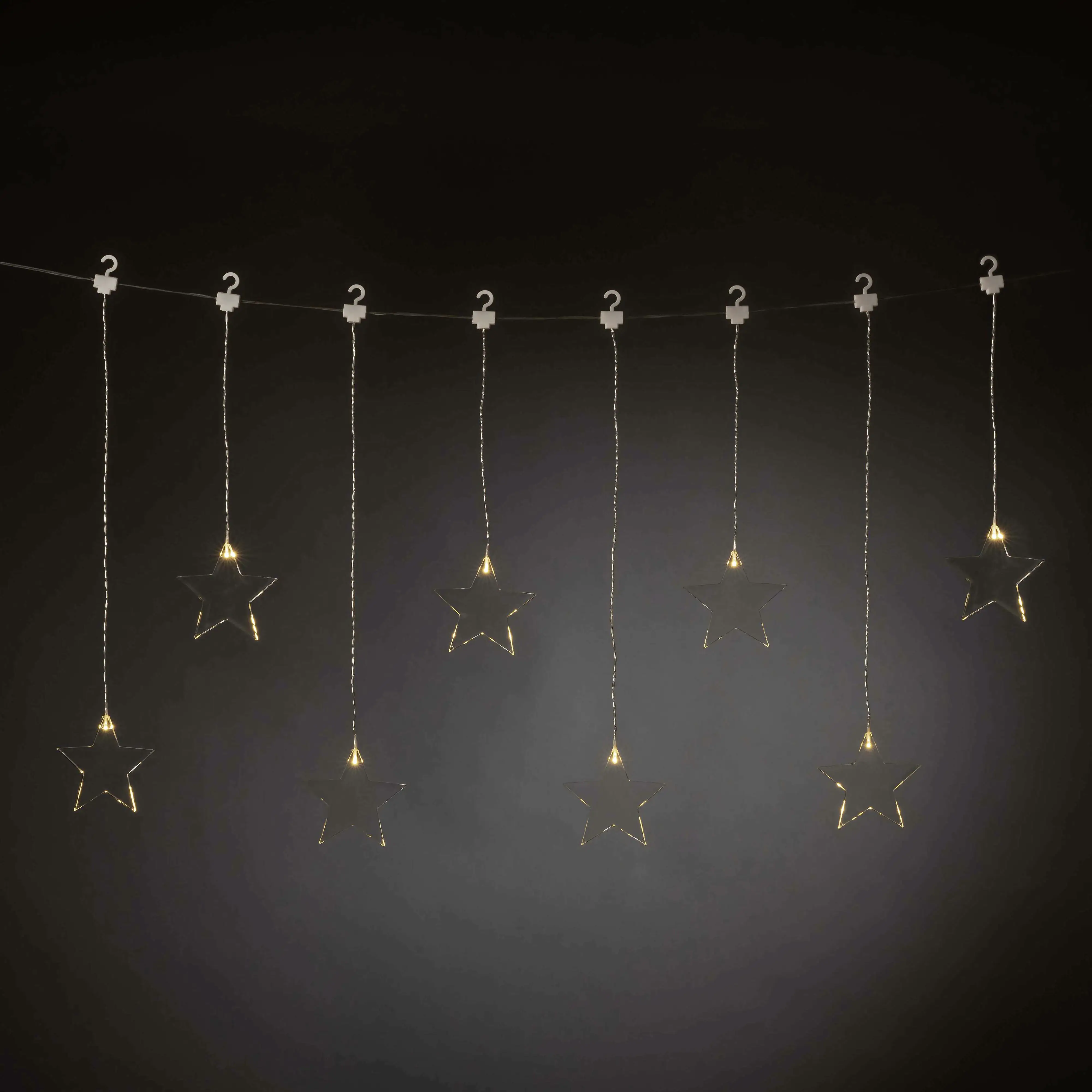 Konstsmide LED Lichtervorhang 8 Plexisterne 605cm x 38-59cm Konstsmide LED Lichtervorhang 8 Plexisterne 605cm x 38-59cm