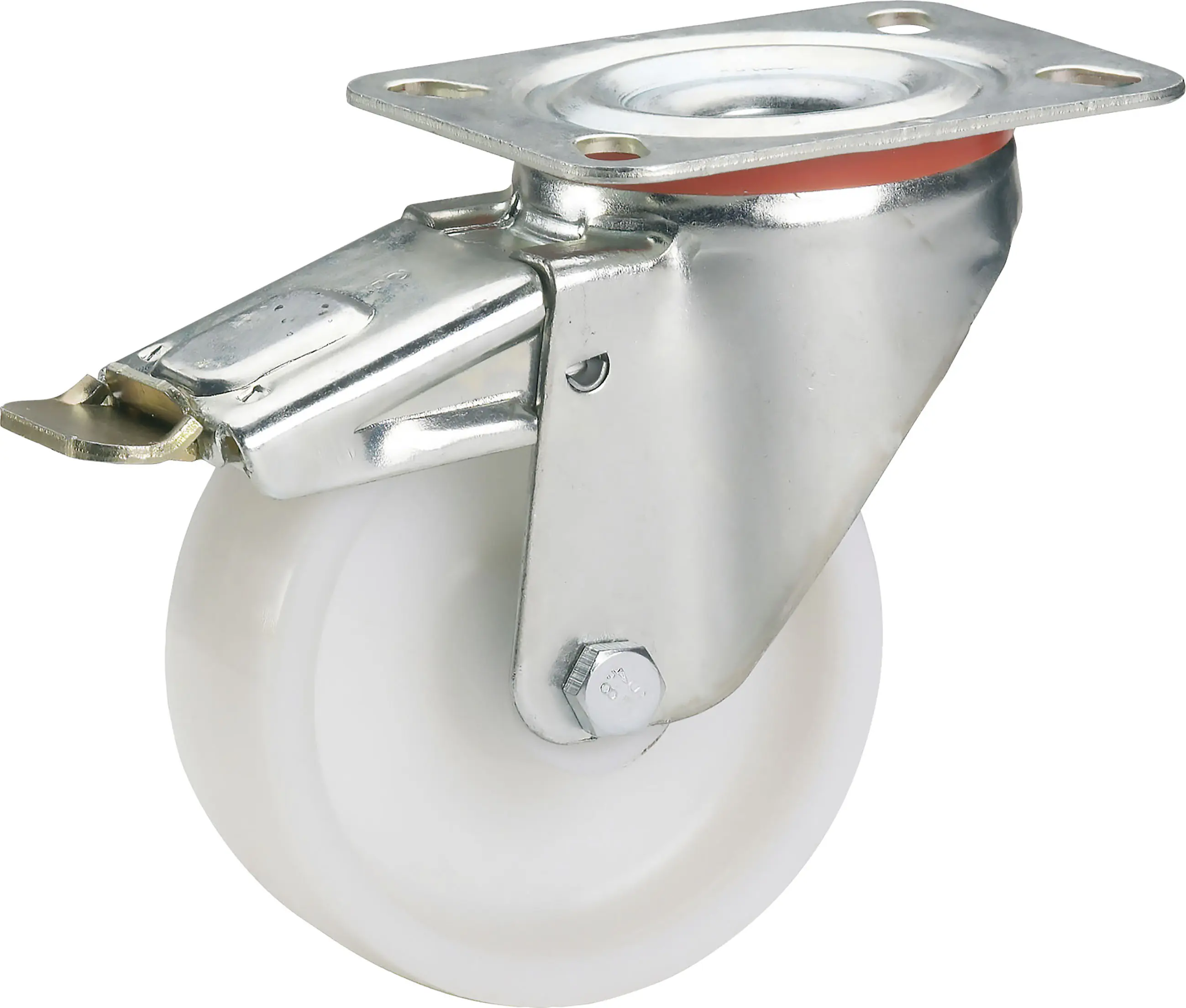 Geräte-Lenkrolle mit Totalfeststeller 100 x 35 mm Tragkr. 150 kg